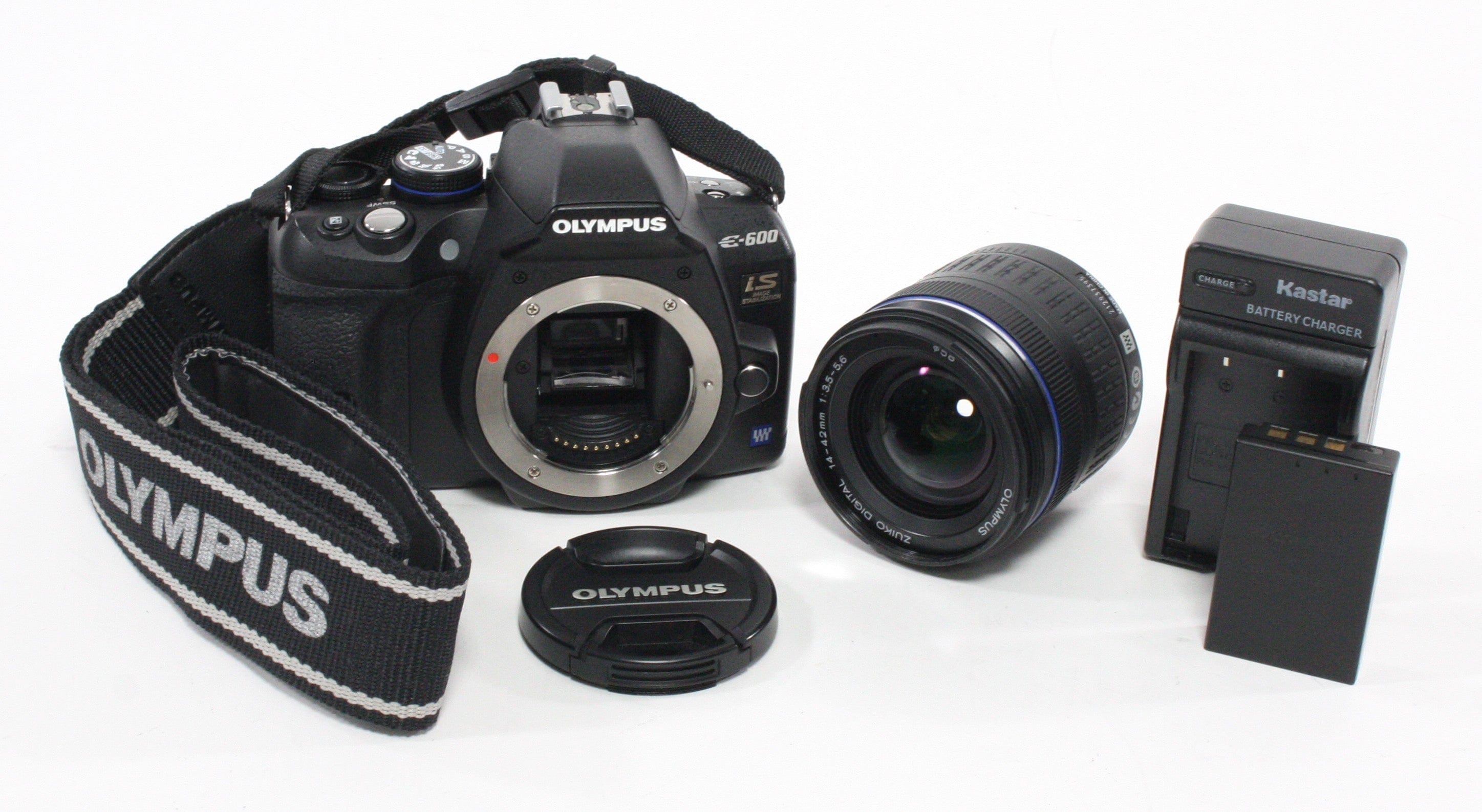 Olympus E-600 DSLR with 14-42mm f/3.5-5.6 Lens for Full 4/3 Camera SC 7,286
