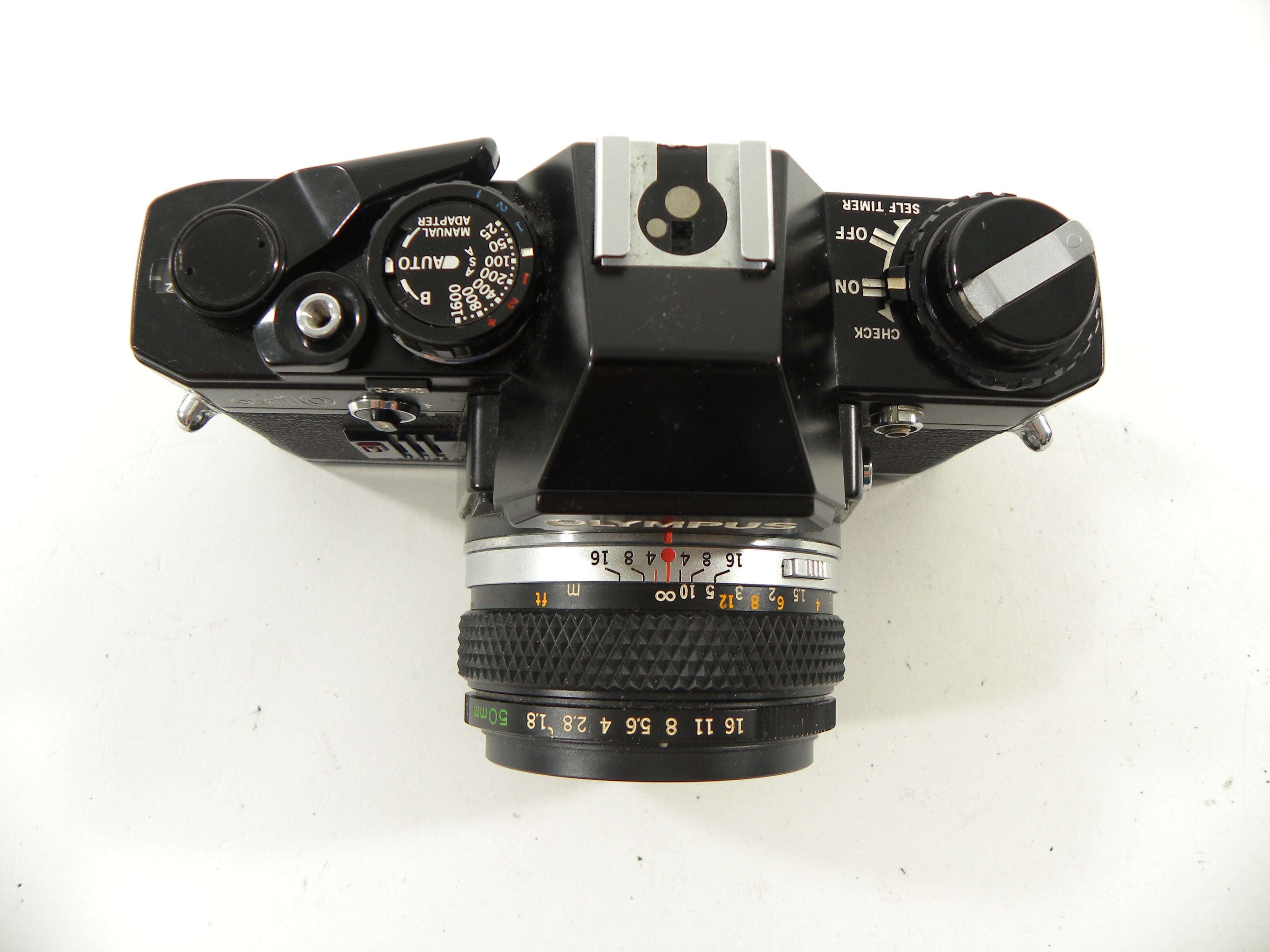 Olympus OM-10 35mm SLR (Black) w/F. Zuiko Auto-S 50mm f1.8