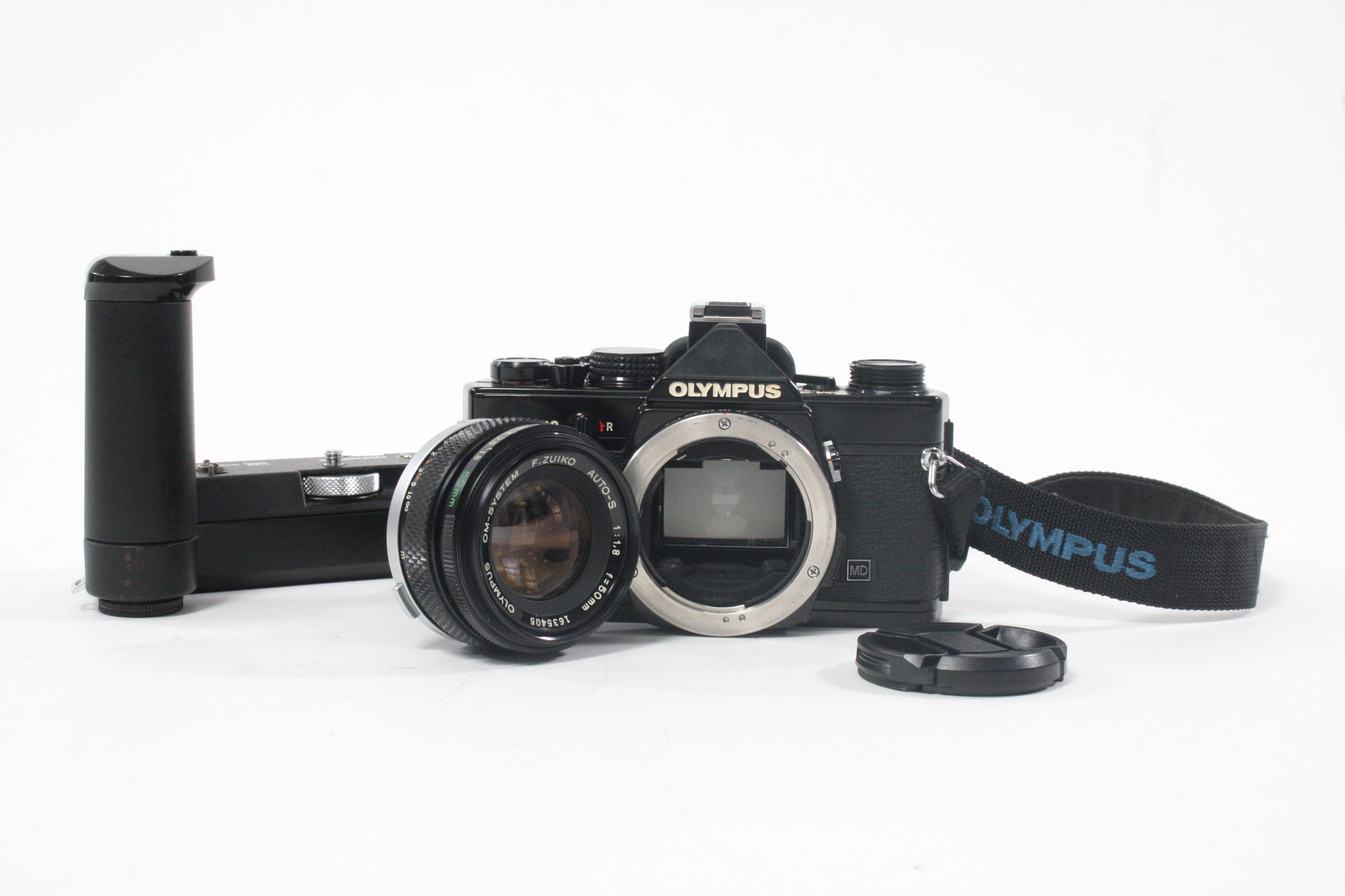 Olympus OM-2N 35mm Black "Mitani" Signature Edition with 50mm f/1.8 Lens and Winder 2