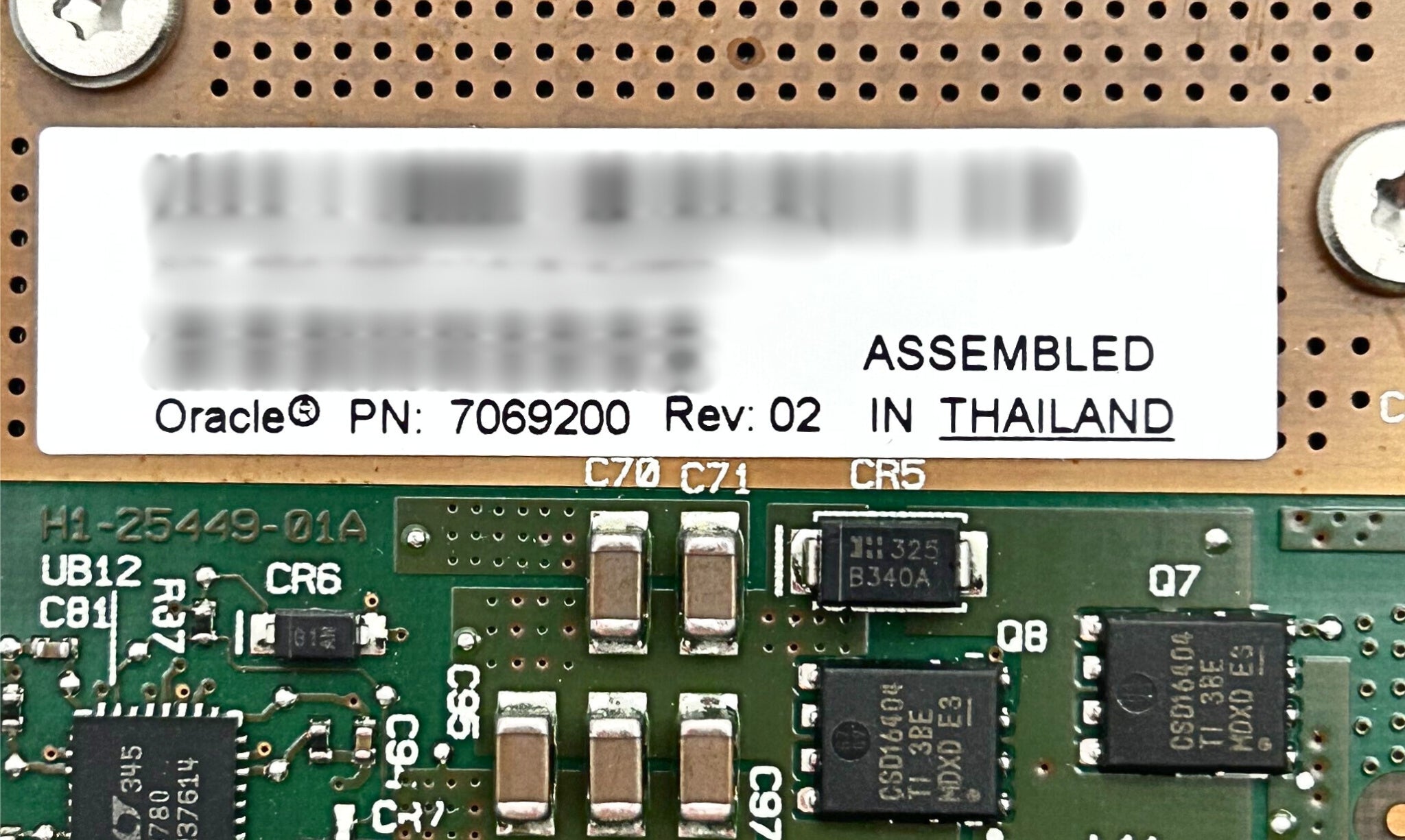 Oracle 7069200 800GB PCIE Flash Accelerator F80