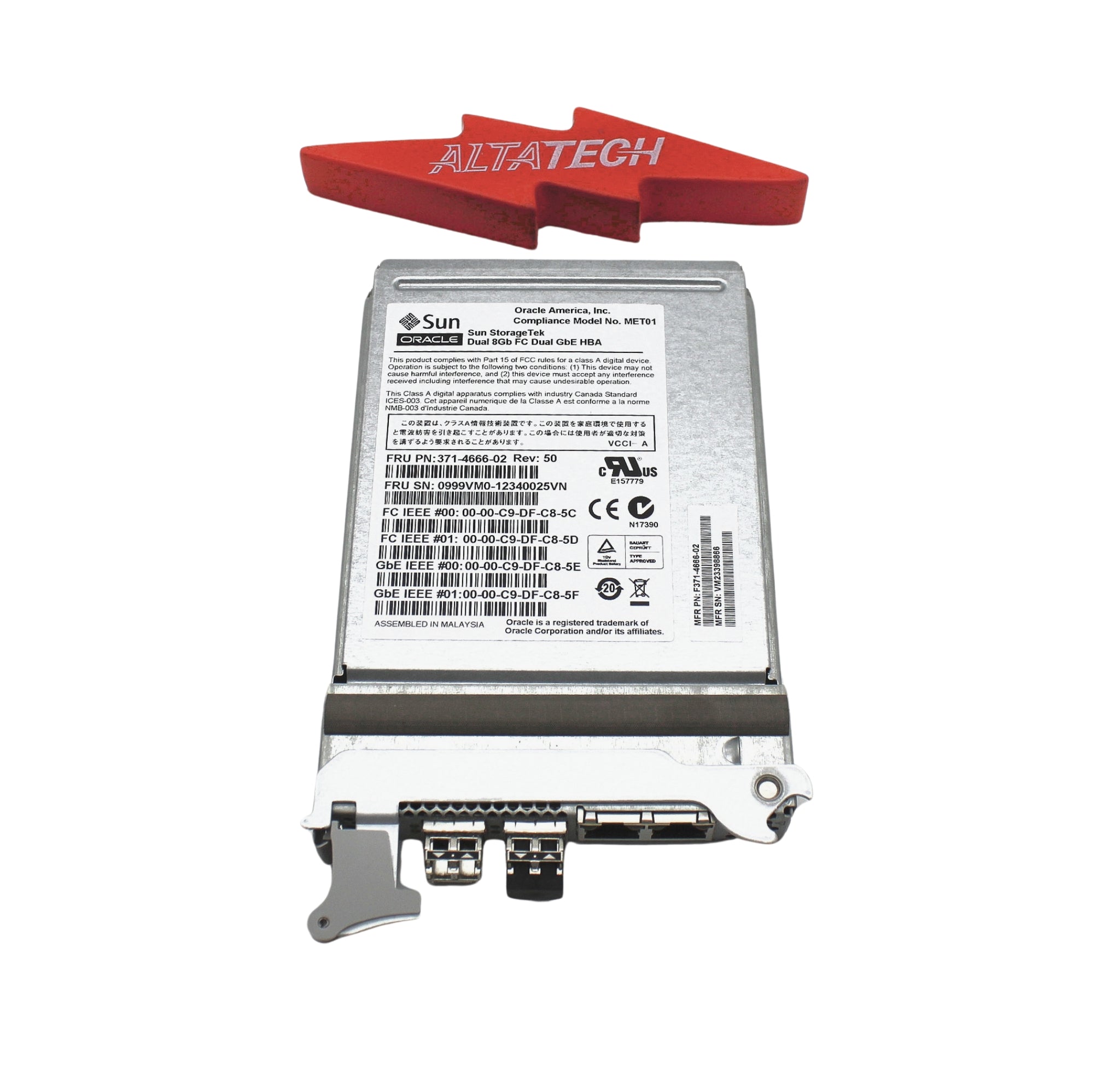 Oracle 7105393 8GB/SEC DUAL FC/ DUAL GIGABIT