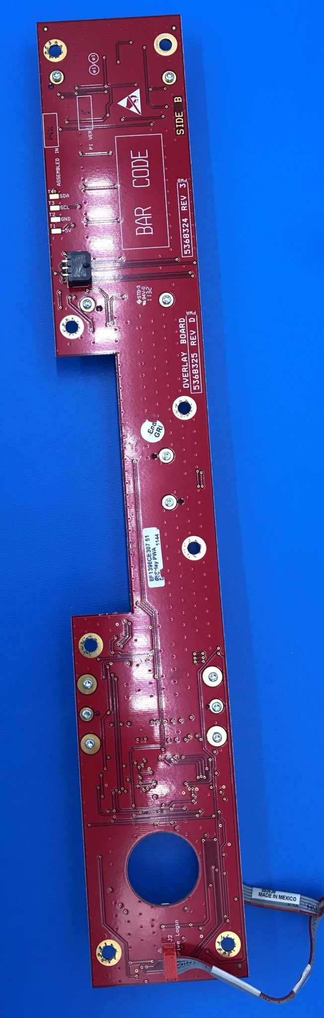 Overlay Board (5368325 Rev D GE/Optima XR220