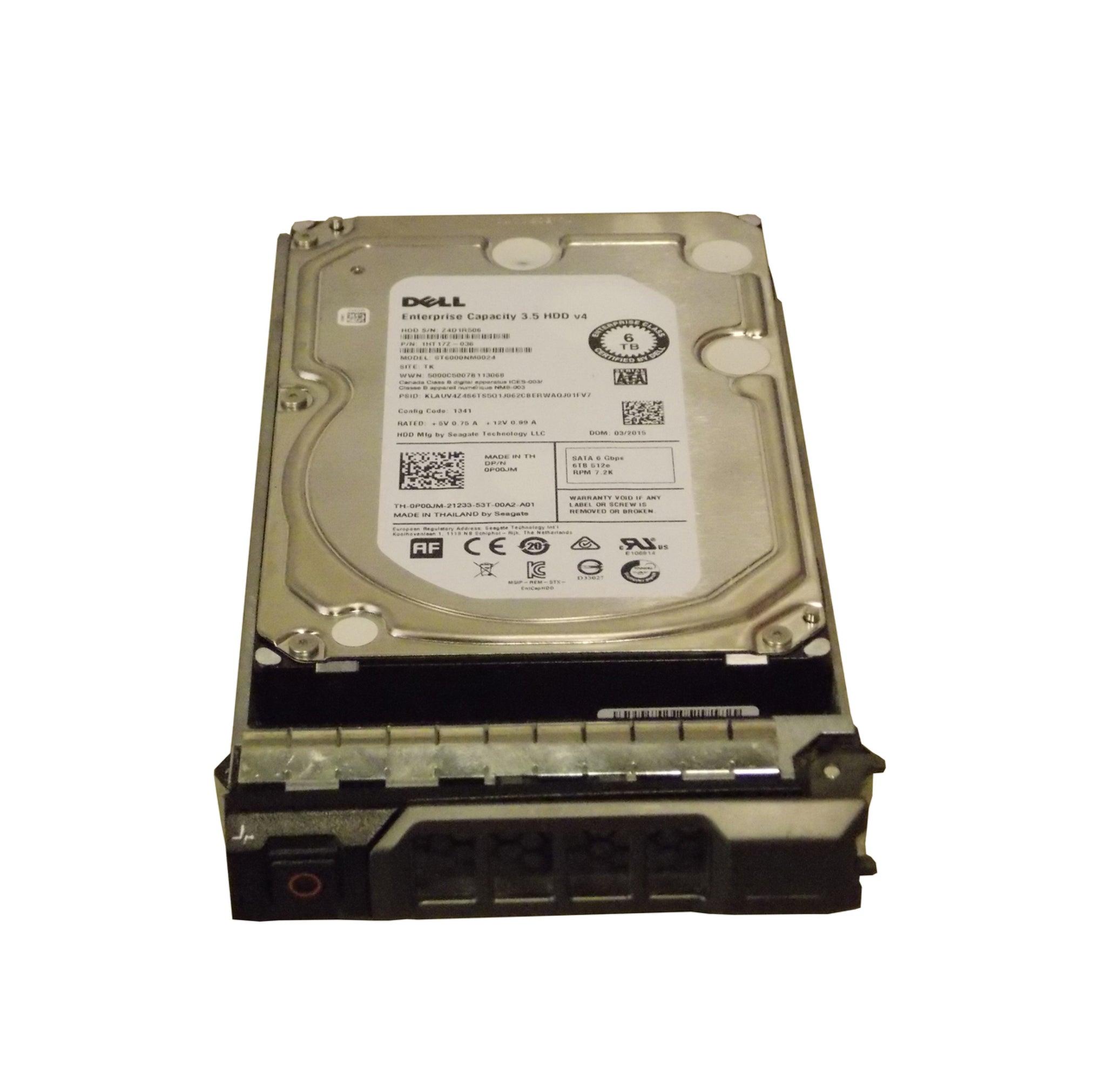Dell 6TB SATA 7.2k 3.5" 6G Hard Drive P00JM