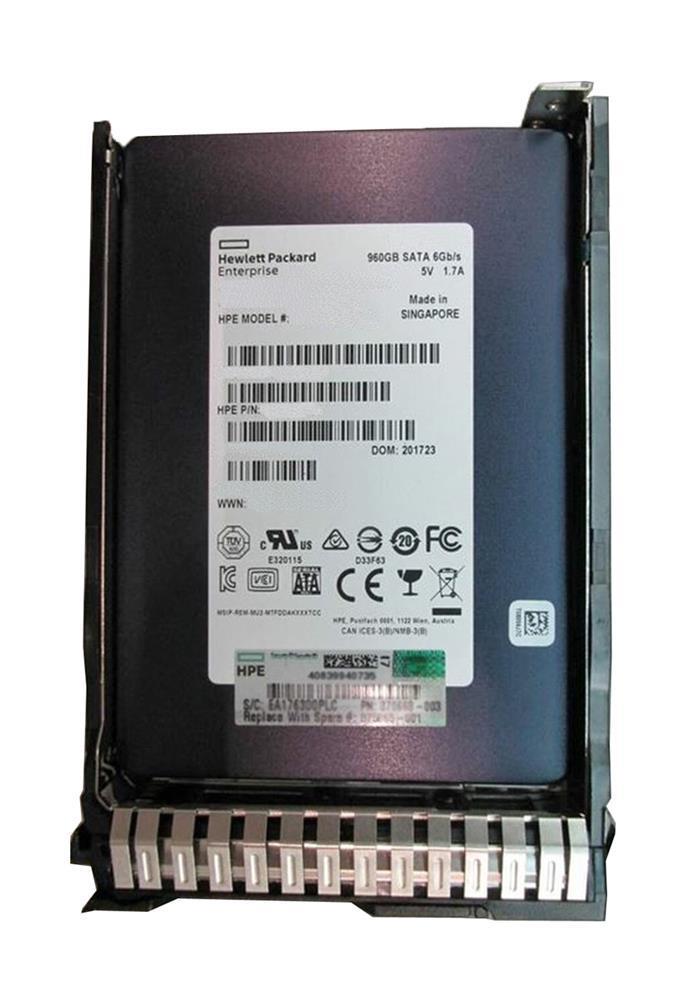 P07190-H21 HPE 960GB PCI Express x4 NVMe Read Intensive 2.5-Inch Solid State Drive