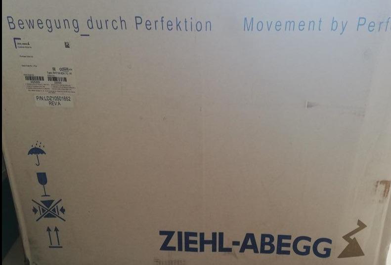 Brand new RH71M-6DK.7Q.1R(Art No:205204) ZIEHL-ABEGG centrifugal fan for Simens LDZ10501652 converter 3.3kW 5.4A 1070RPM