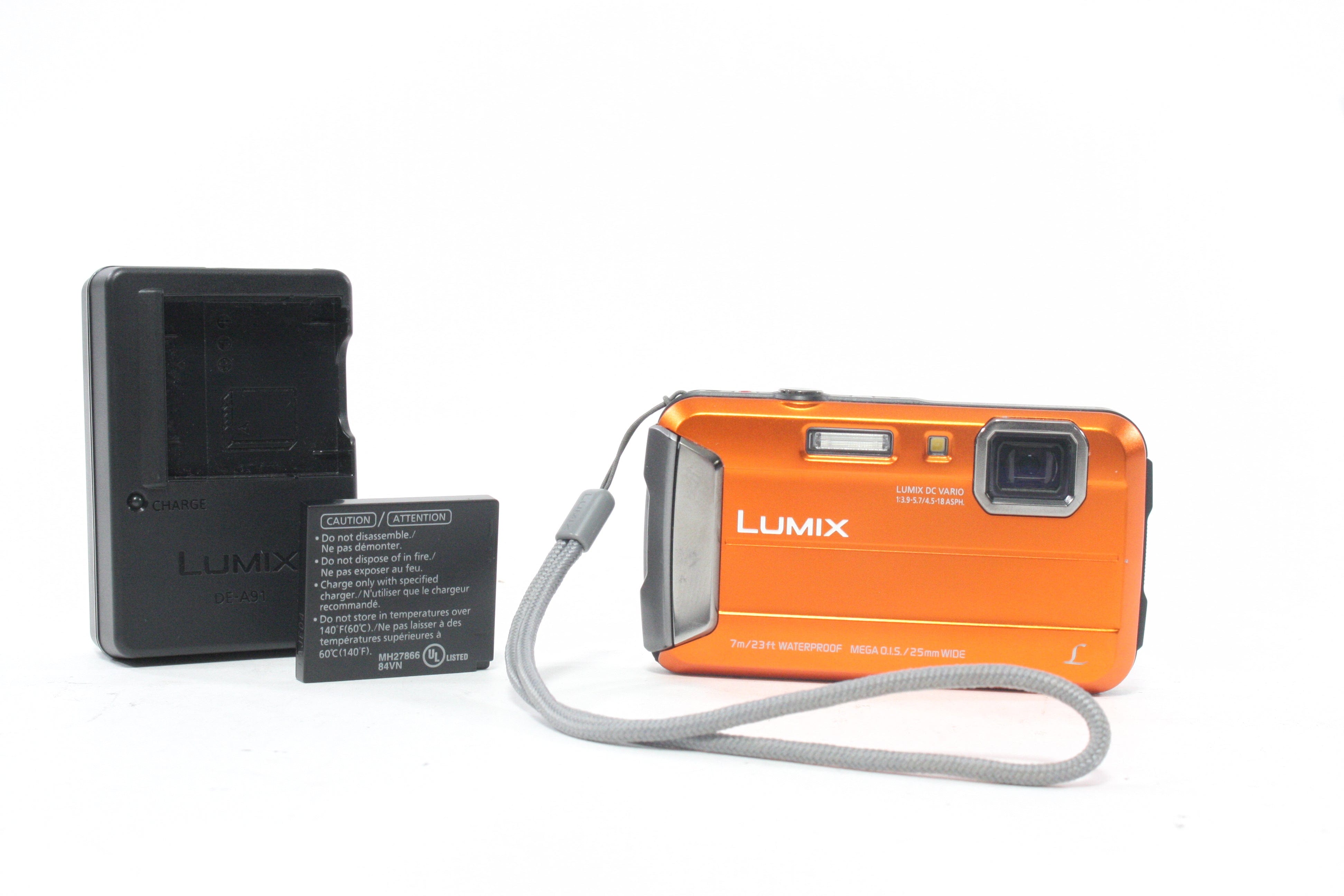 Panasonic Lumix DMC-TS25 Waterproof Digital Camera 8x Zoom 16.1mp  (Orange)