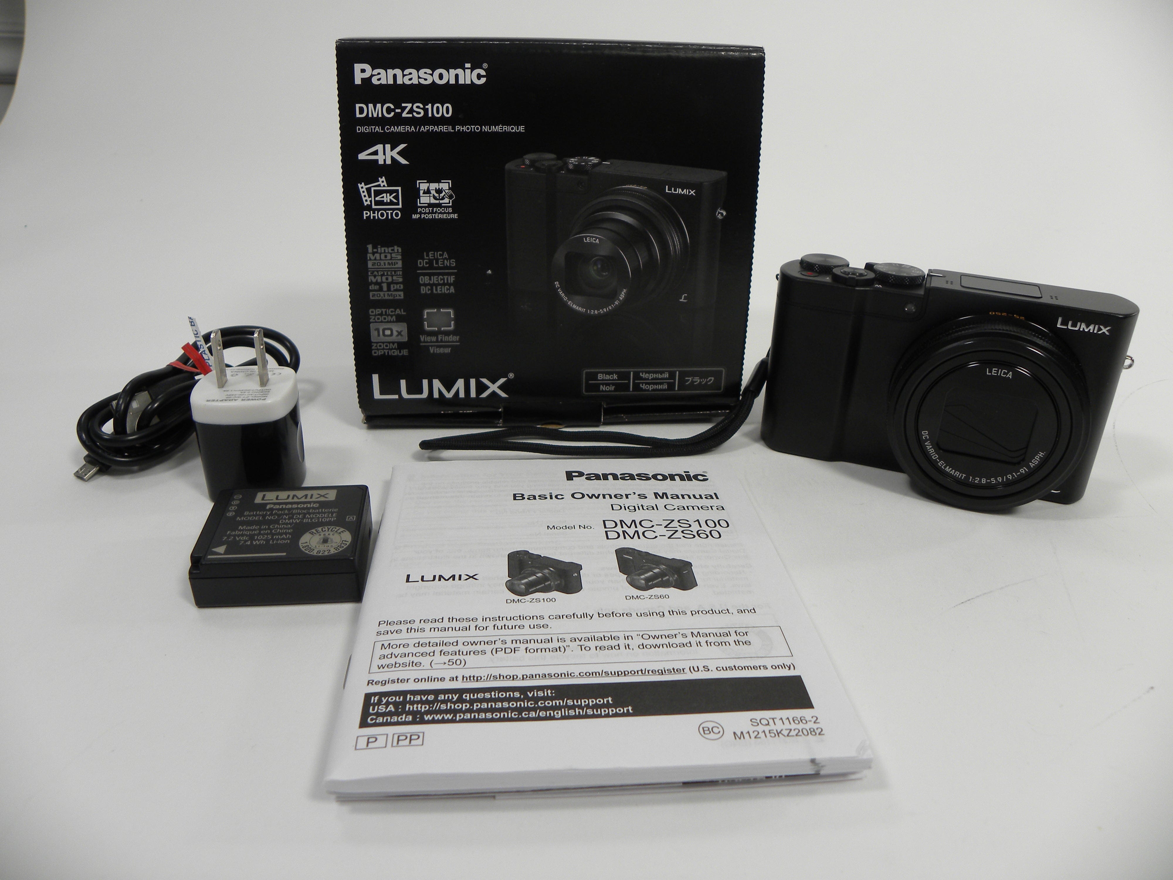 Panasonic Lumix DMC-ZS100 20.1mp Digital Camera AS IS
