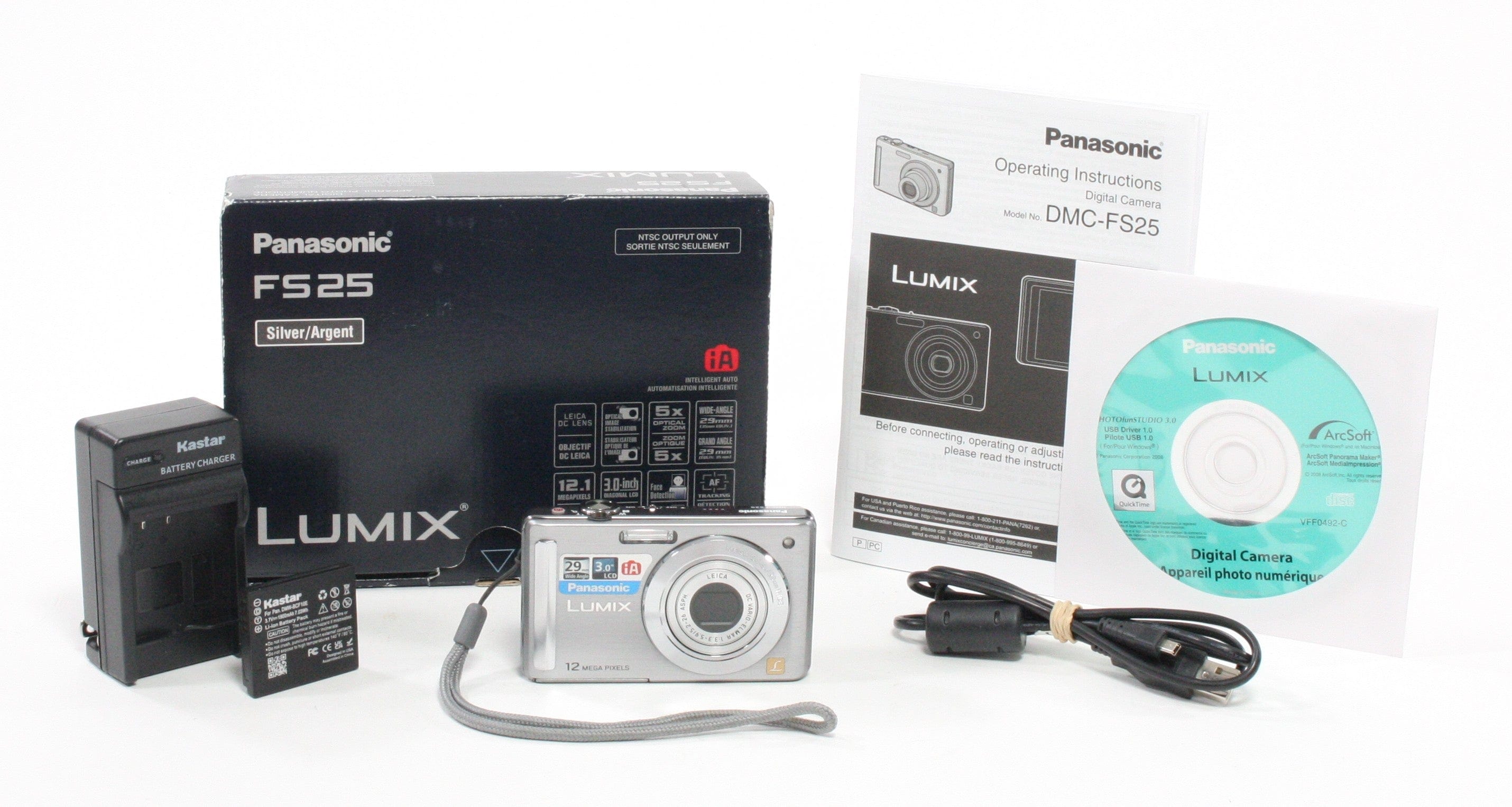 Panasonic Lumix FS 25 5z Zoom 12.1mp (Silver)