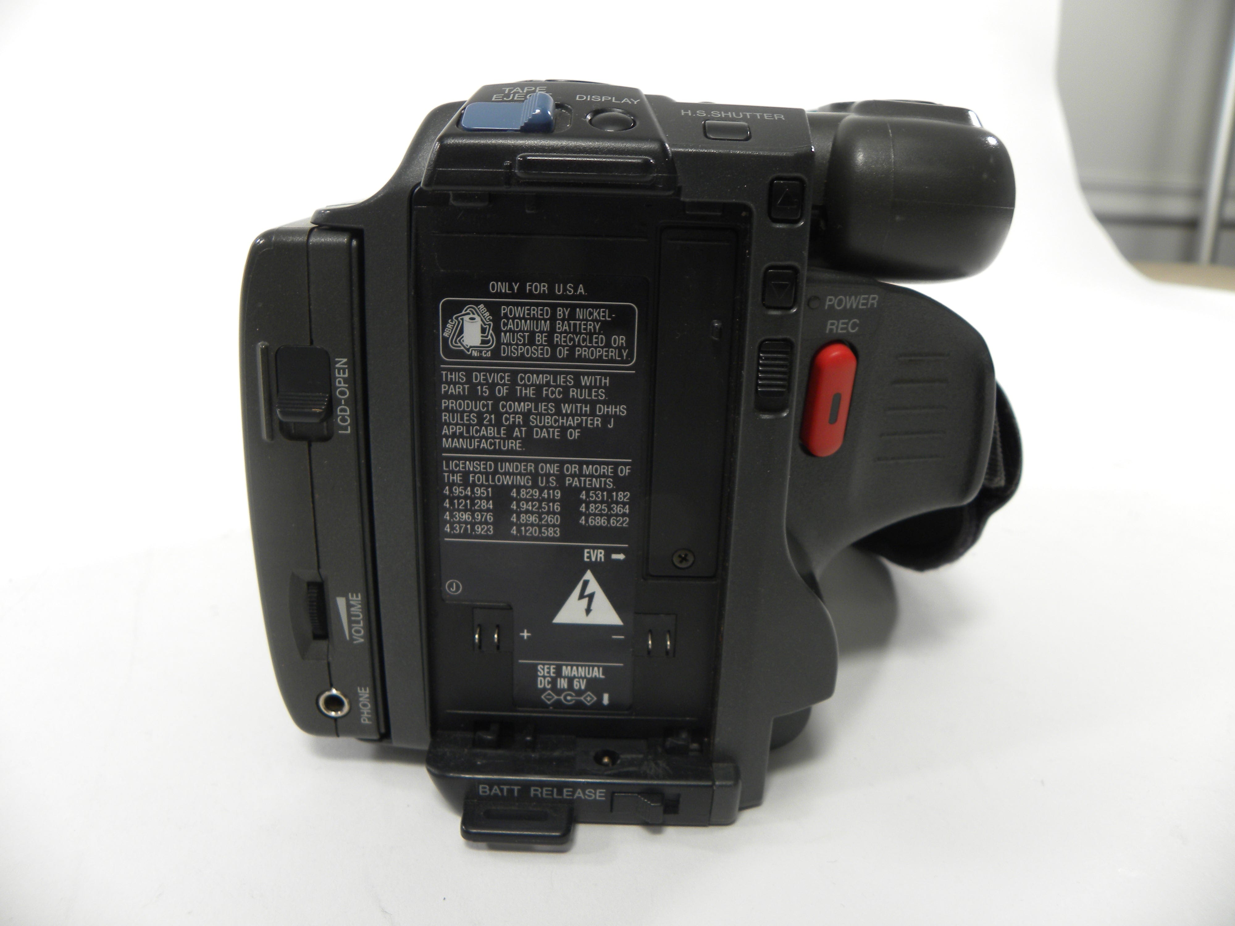 Panasonic PV-L606 Palmcorder Displaymate Camcorder