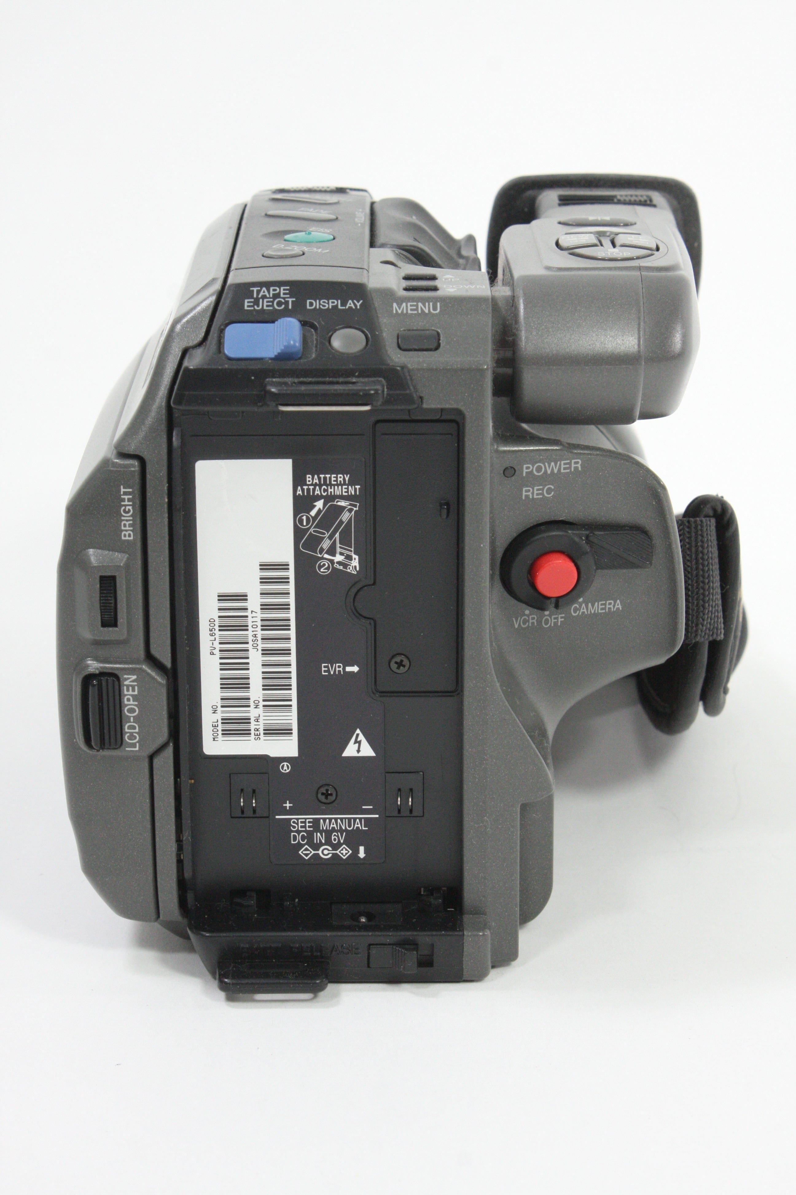 Panasonic PV-L650D VHS-C Palmcorder