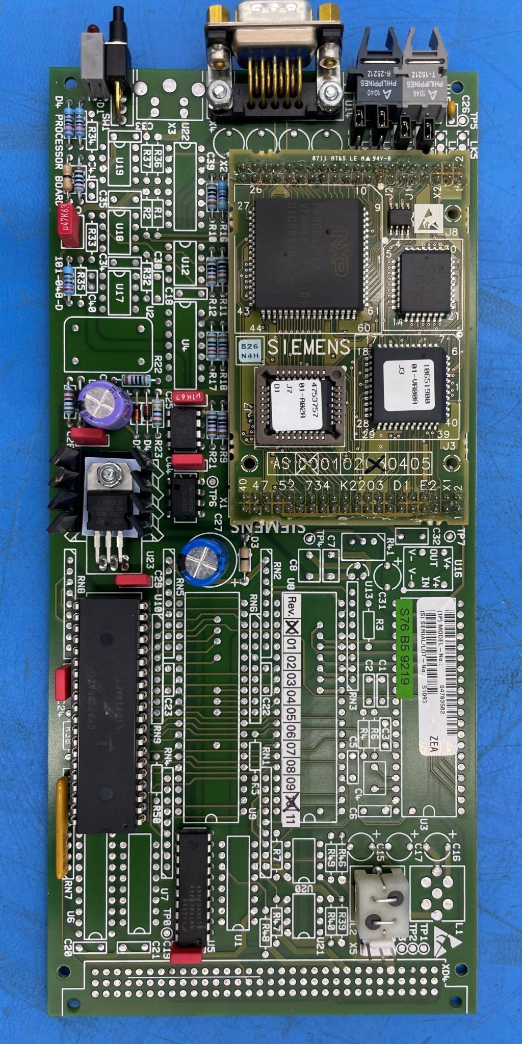 PC ASS'Y COOLER PROCESSOR RCA SPACE W/D4 (04763582/4762582 SIEMENS