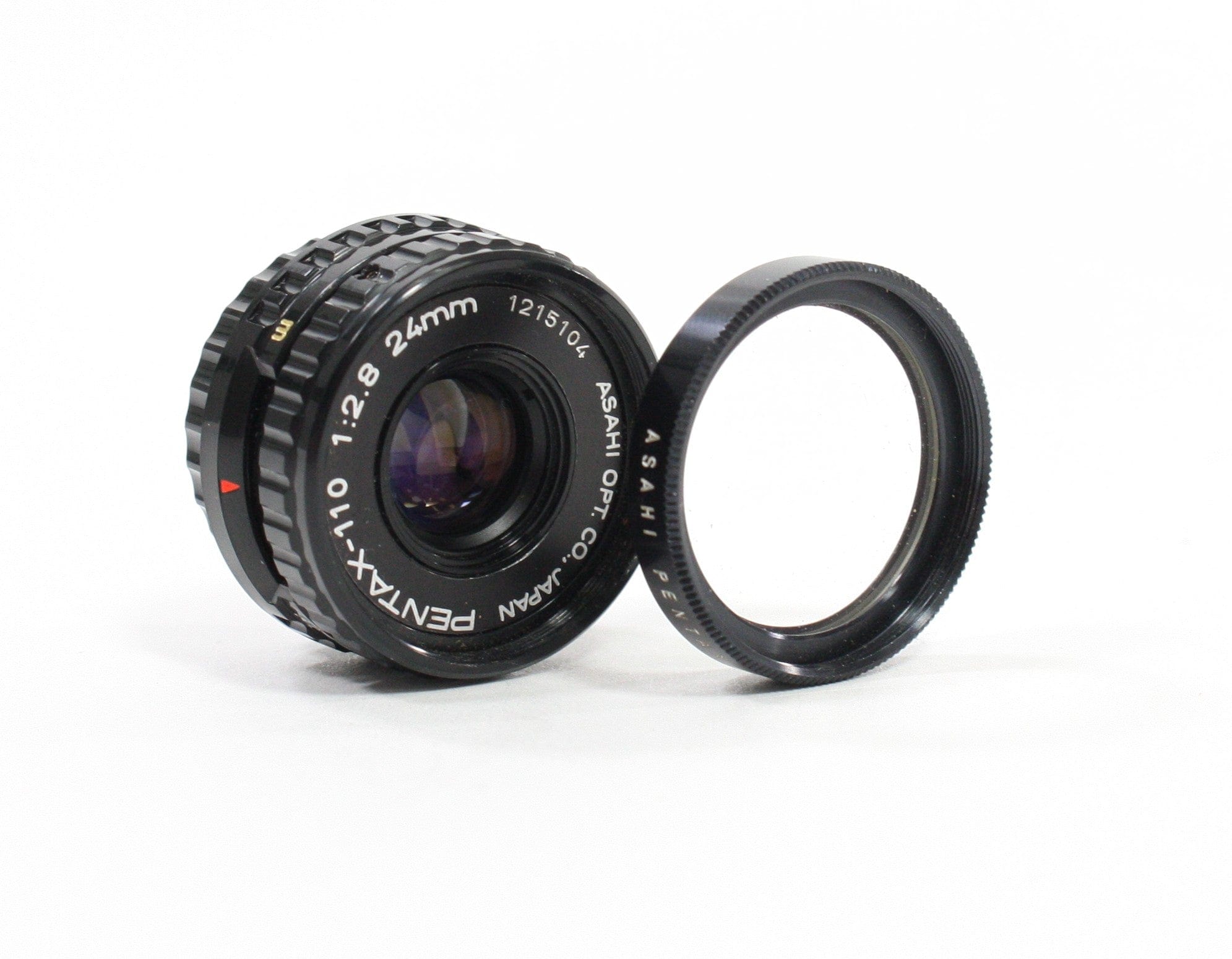 Pentax 24mm f/2.8 Lens with Filter for Pentax 110 Camera