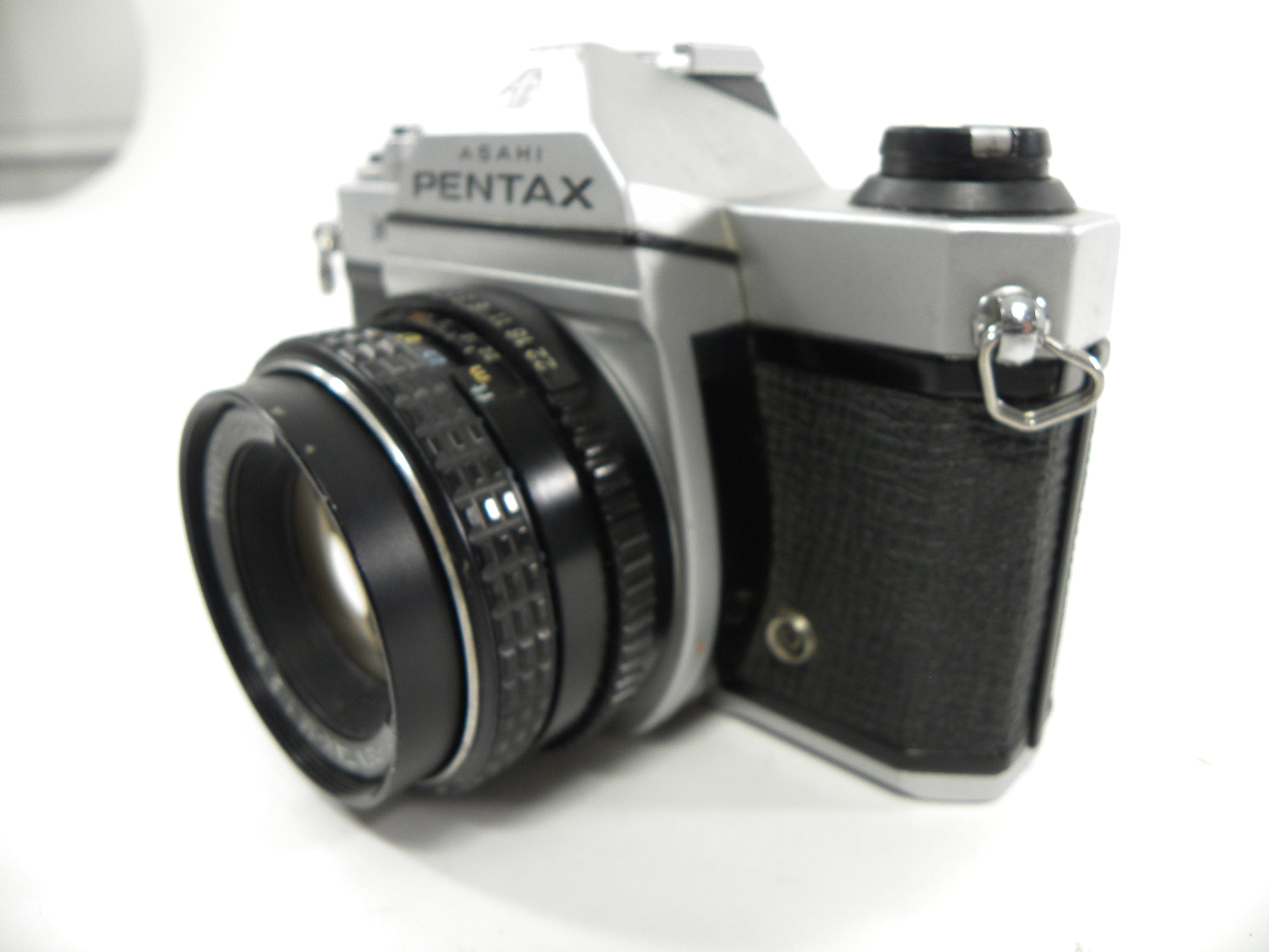 Pentax K-1000 35mm SLR w/Pentax-M  SMC 50mm f2 AS IS  (parts)