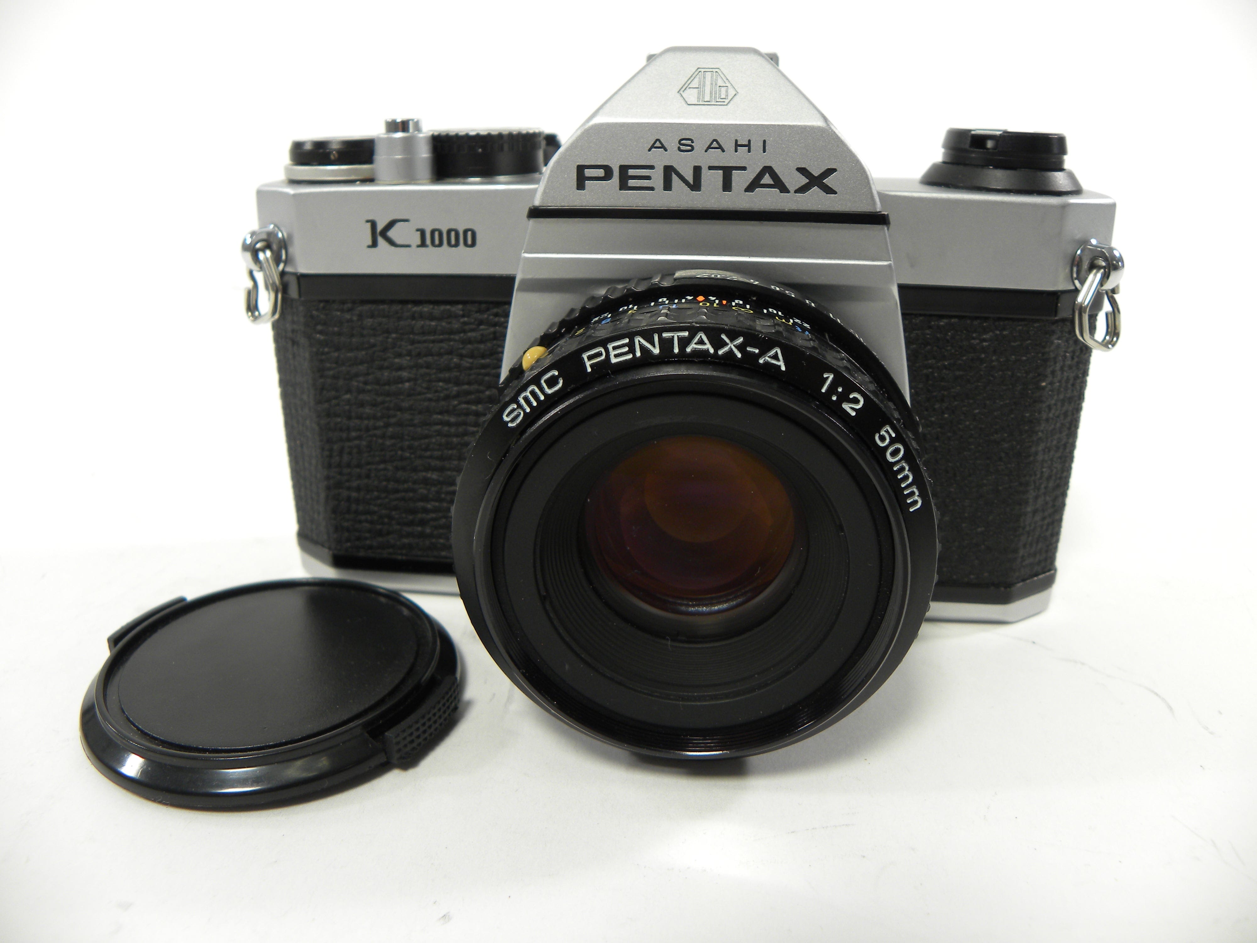 Pentax K-1000 35mm SLR w/SMC Pentax-A 50mm f2 AS IS