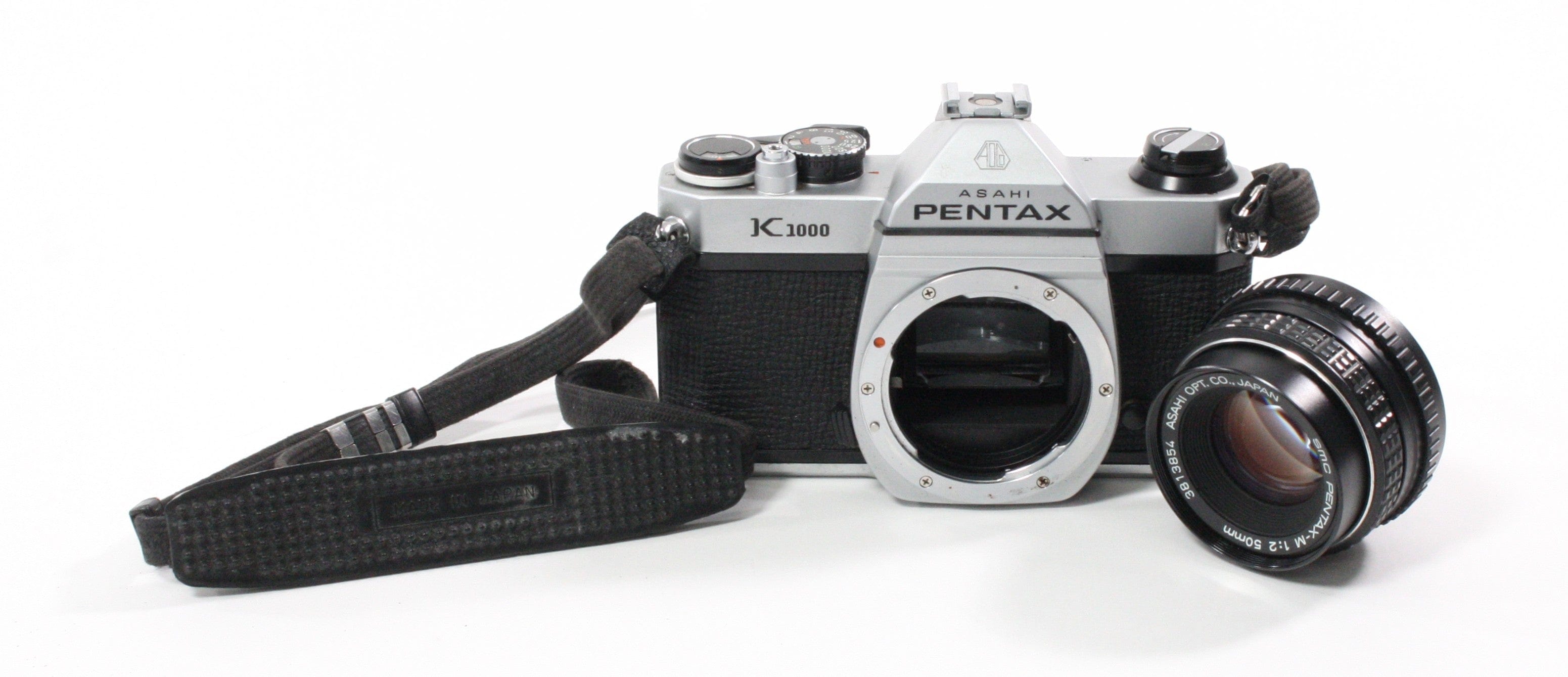 Pentax K1000 35mm SLR Camera with 50mm f/2 Lens