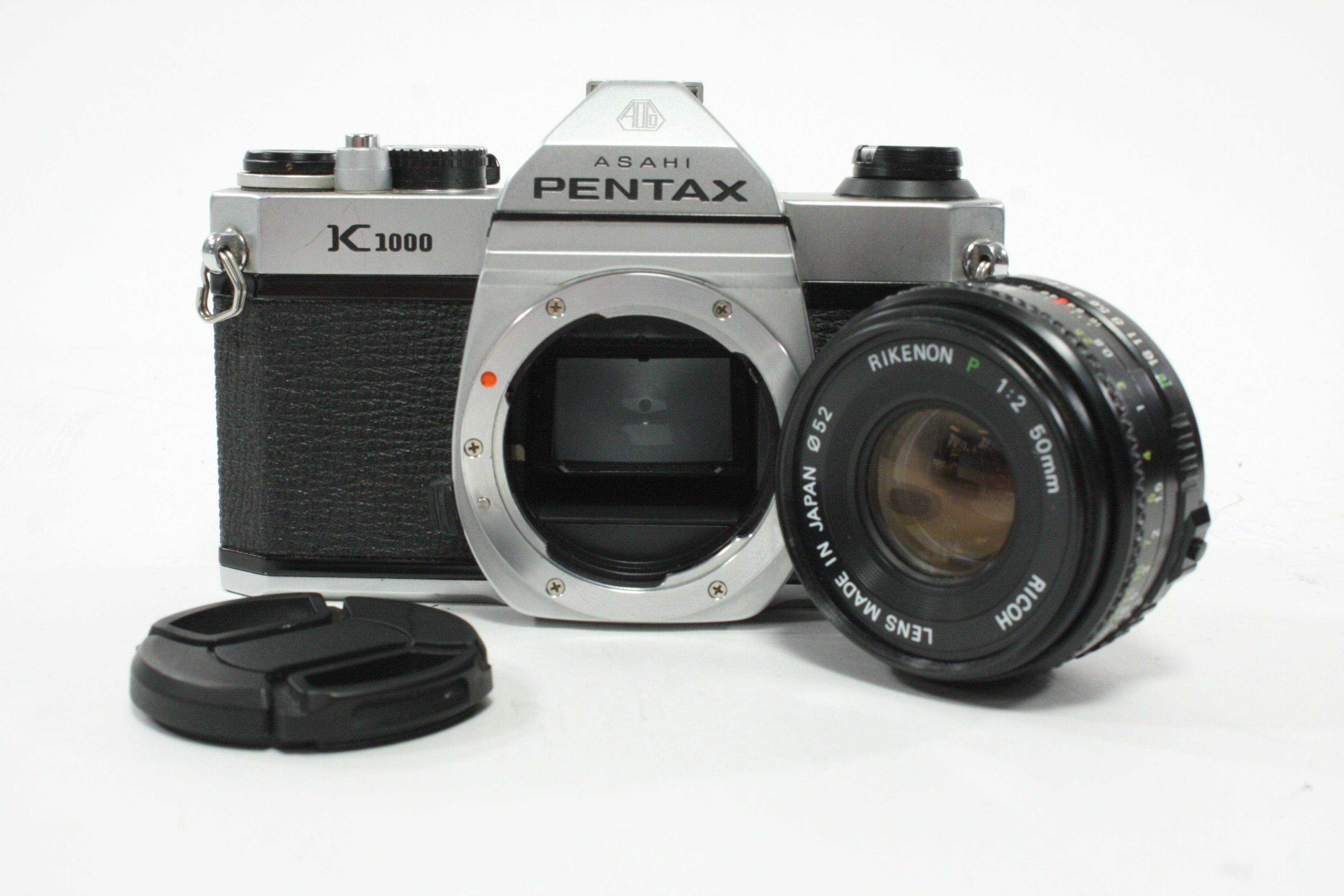 Pentax K1000 35mm SLR Camera with Rikenon 50mm f/2 Lens
