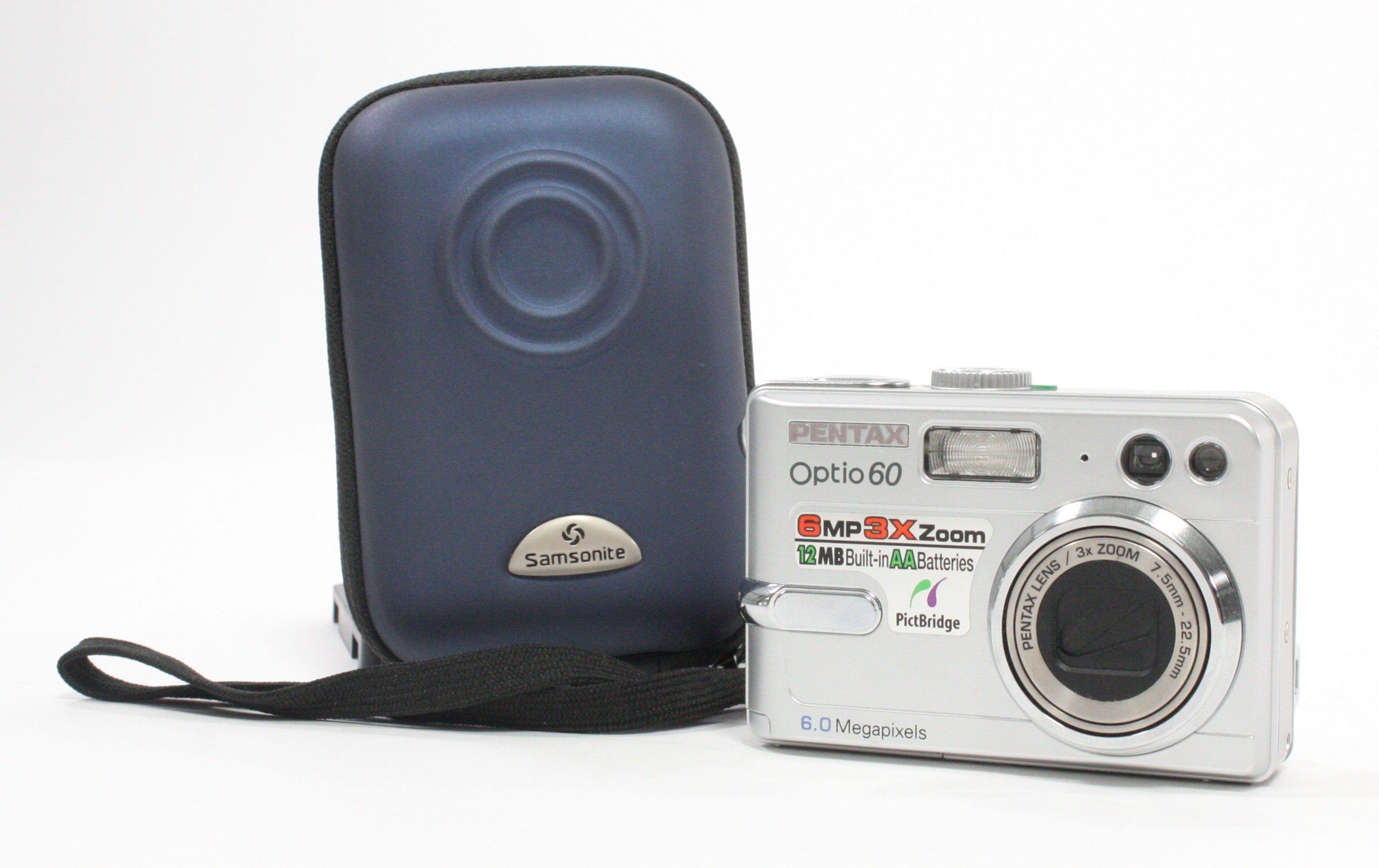 Pentax Optio 60 3x Zoom 6.0mp Point and Shoot Digital Camera