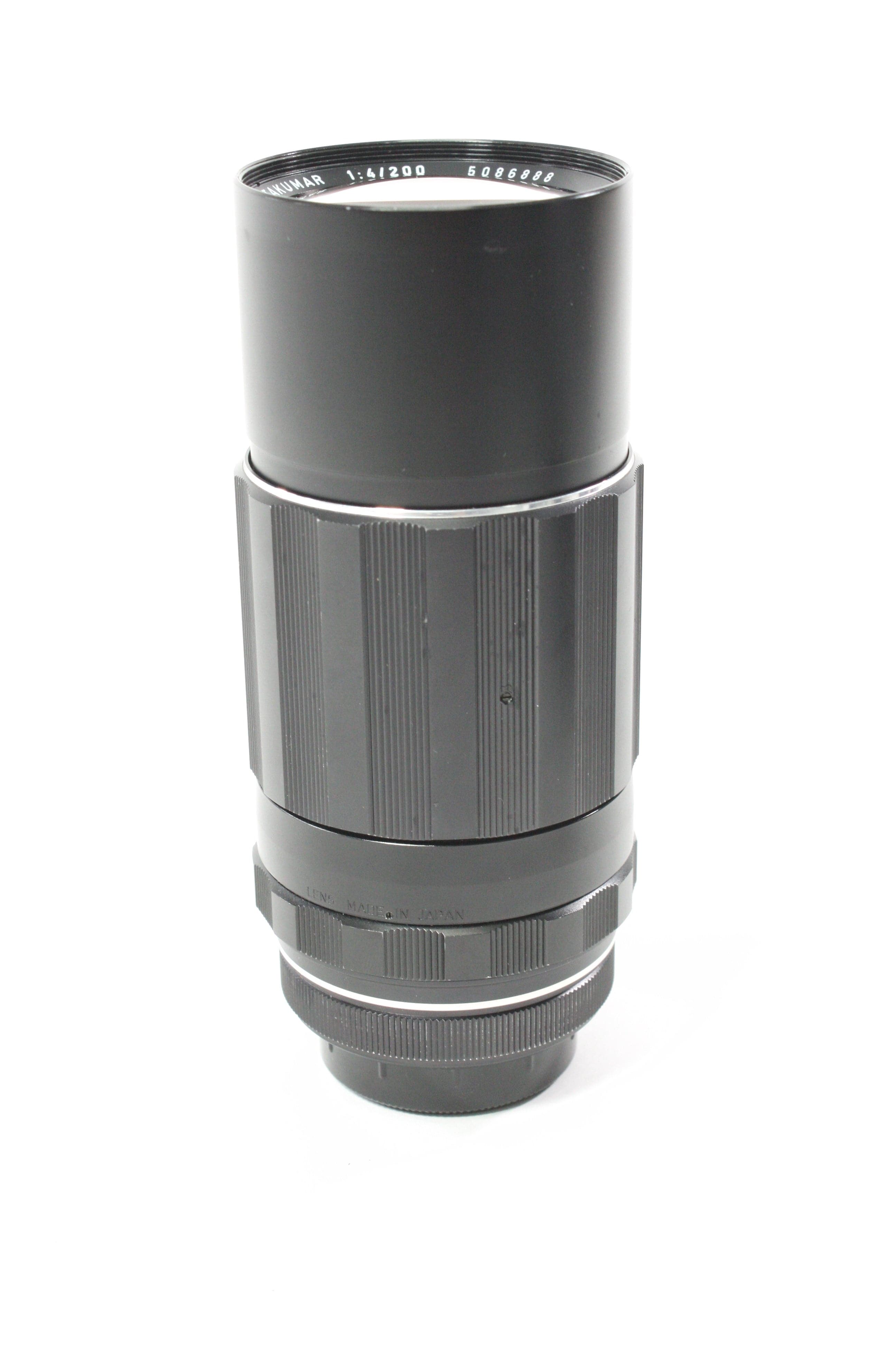 Pentax Super-Multi-Coated Takumar 200mm f/4 Lens for M42 Mount with Hood