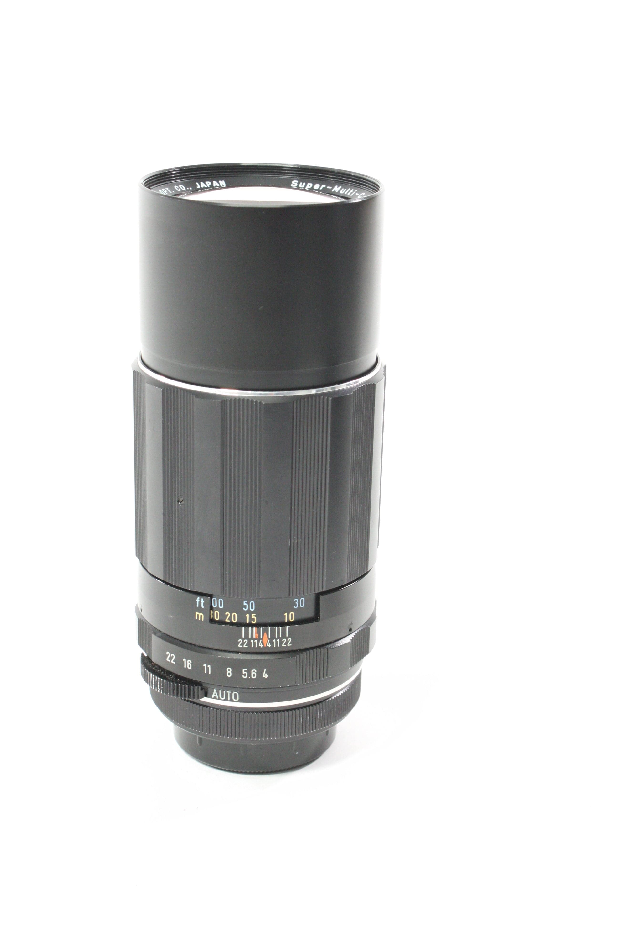 Pentax Super-Multi-Coated Takumar 200mm f/4 Lens for M42 Mount with Hood