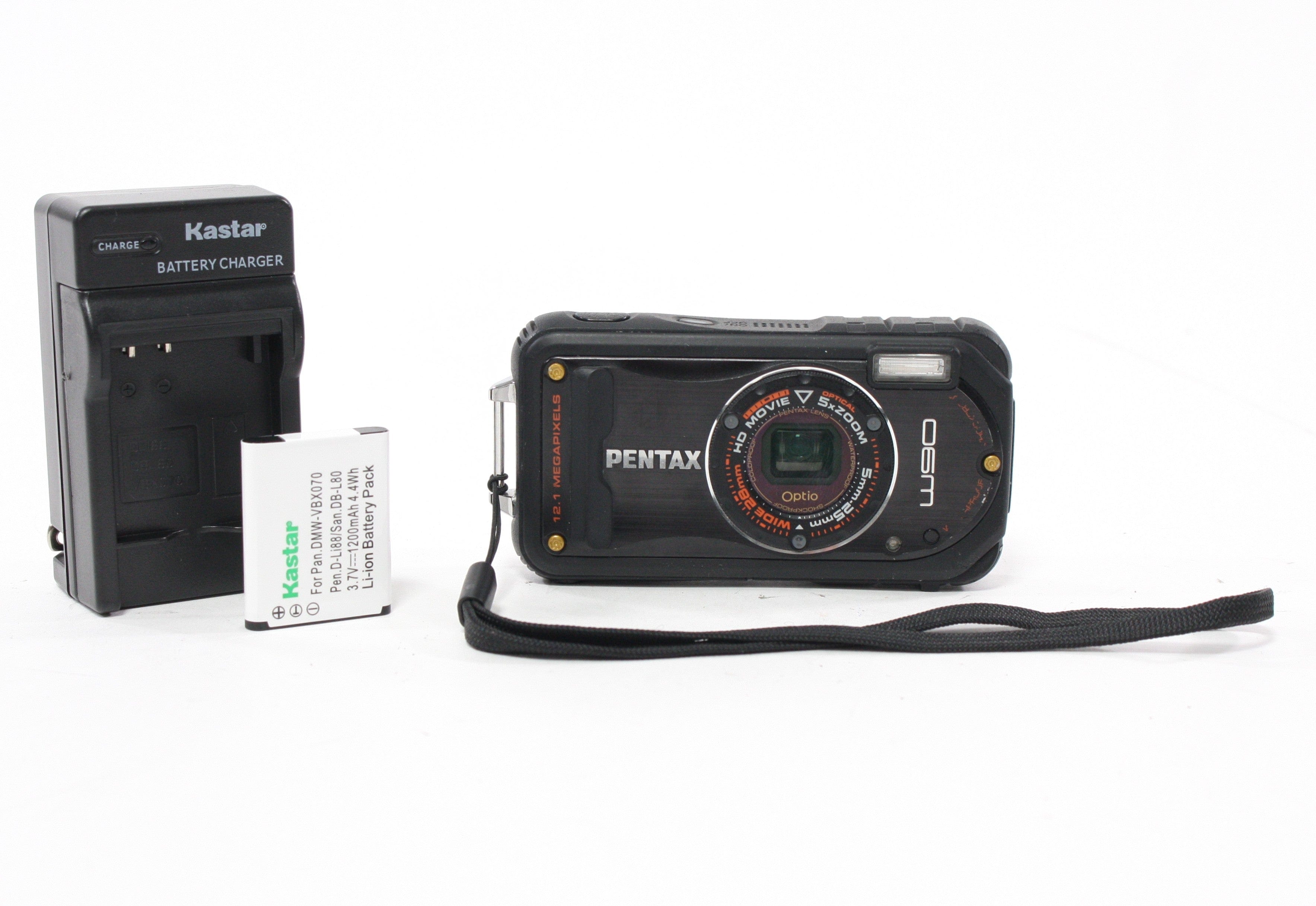 Pentax W90 Digital Point-and-Shoot Camera 5x Zoom 12.1mp