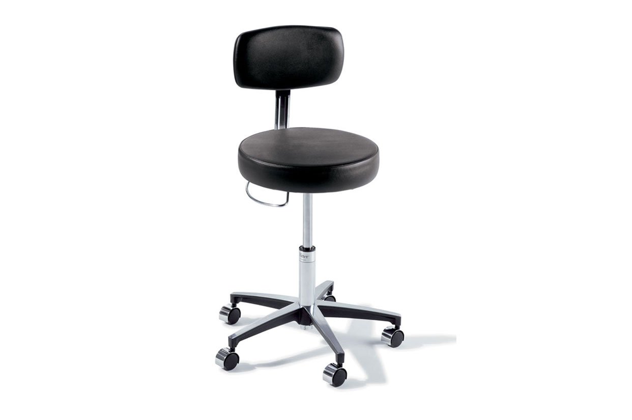 Midmark Ritter 277 Air Lift Stool with Backrest and Foot Release