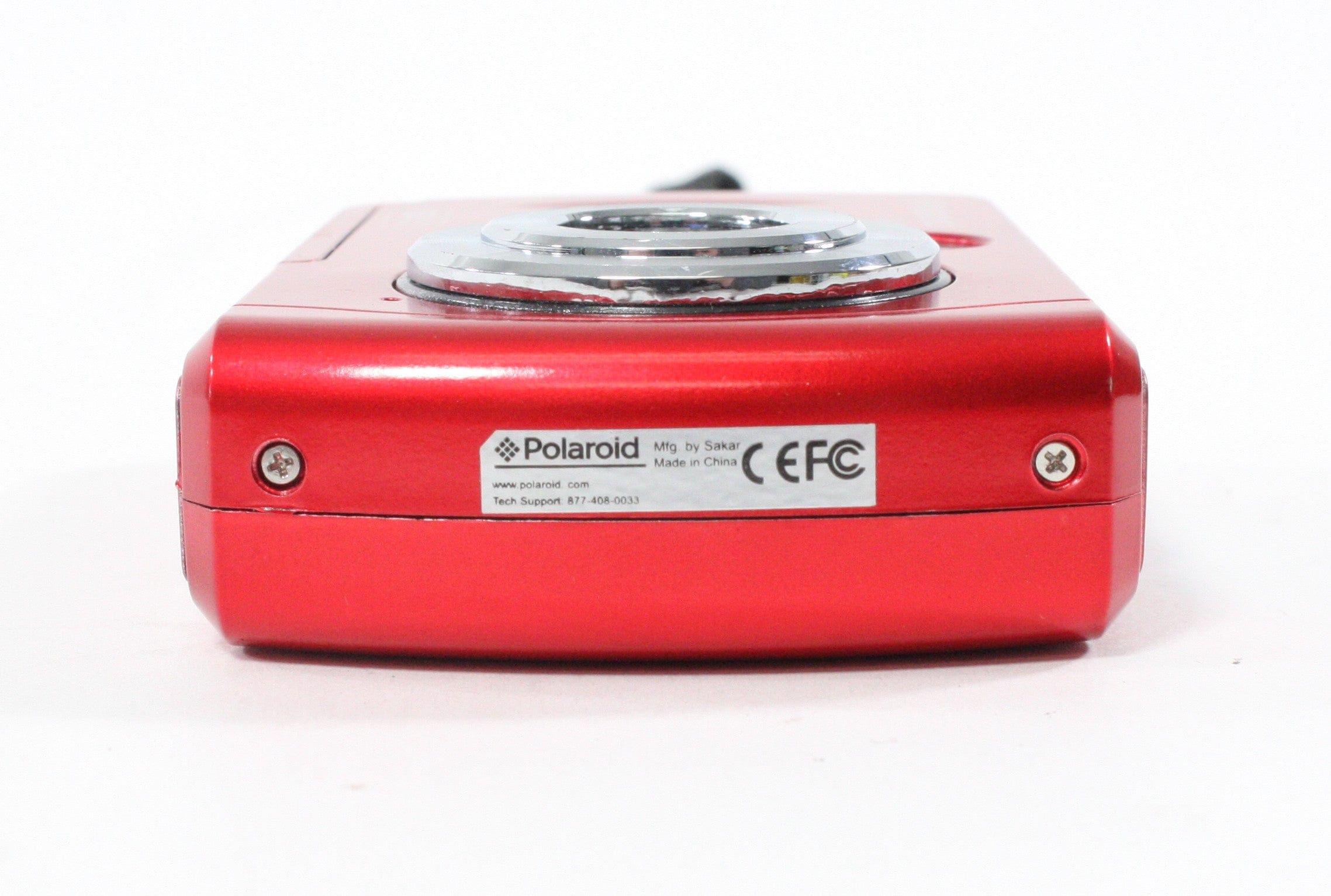 Polaroid iS048 Point and Shoot Digital Camera (Red)