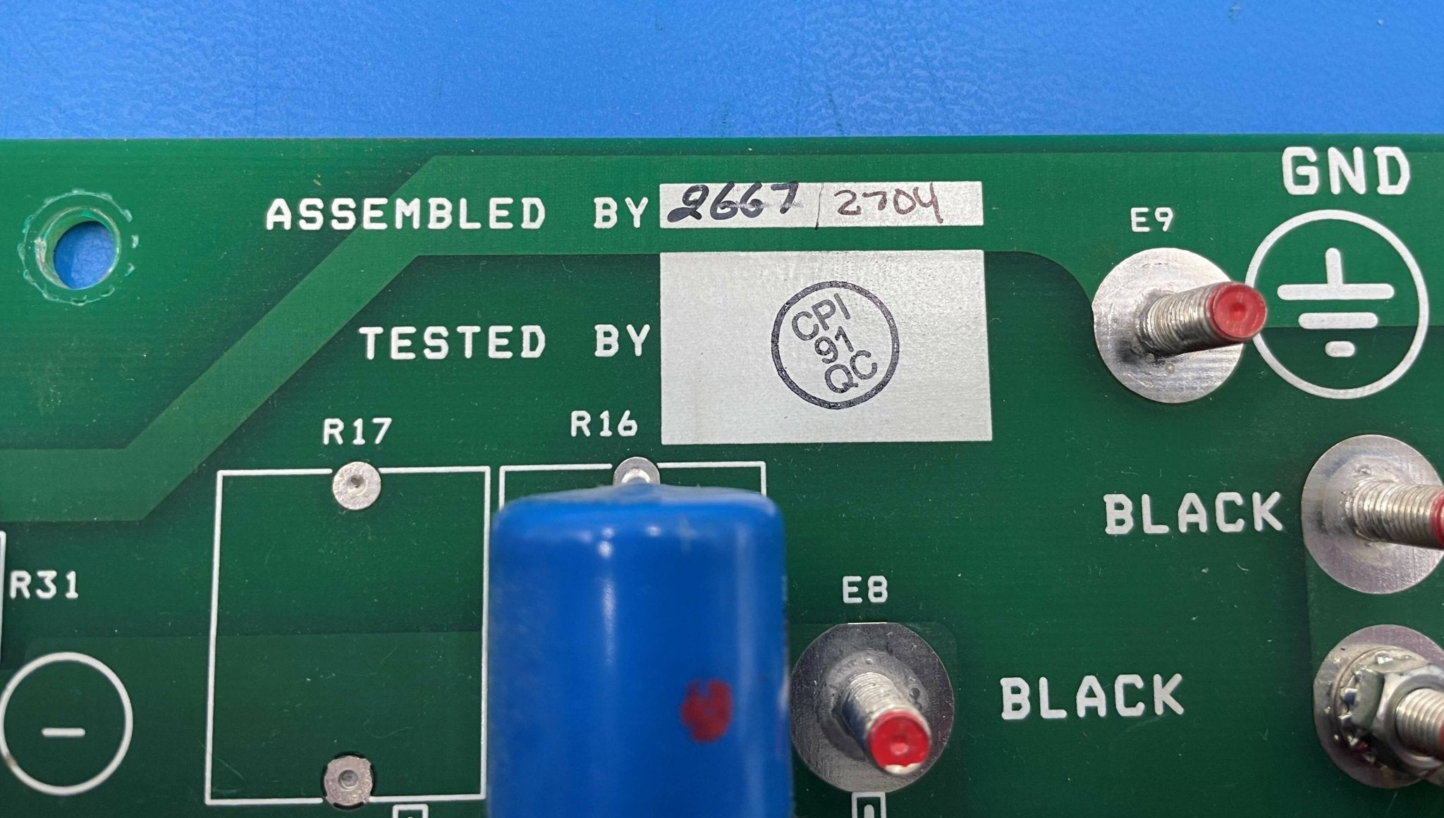 Power Input Board (732161 01 REV AE CPI