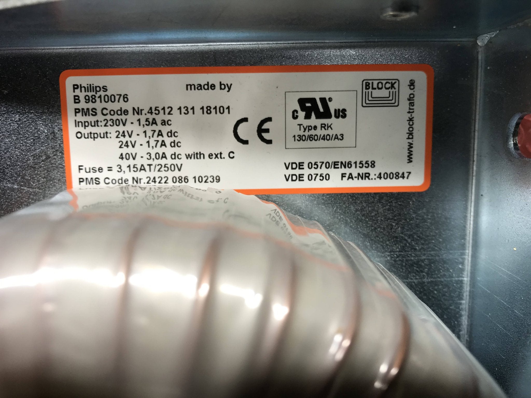 Power Supply PCB ( 4512 131 18101 Philips Easy Diagnost