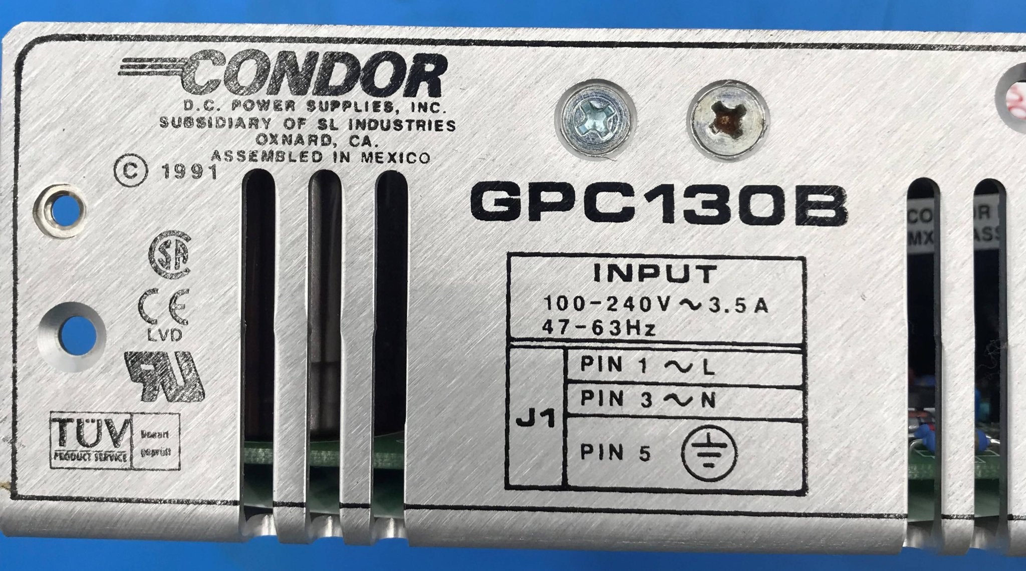 Power Supply Condor (02-32307-0001 Rev M/GPC130B OEC 9600