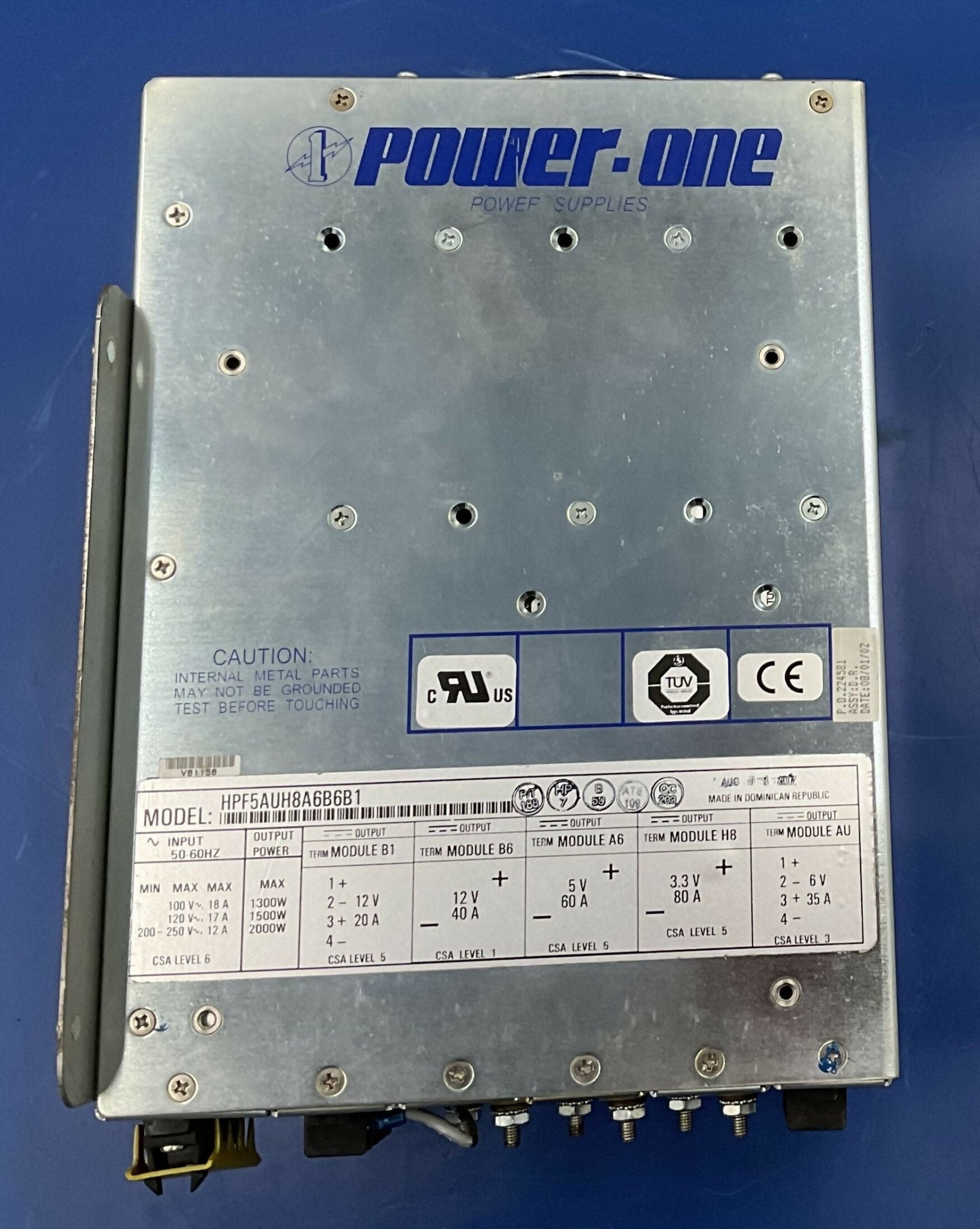 Power Supply POWER ONE 2000W (5990200/5971473 SIEMENS/POWER ONE