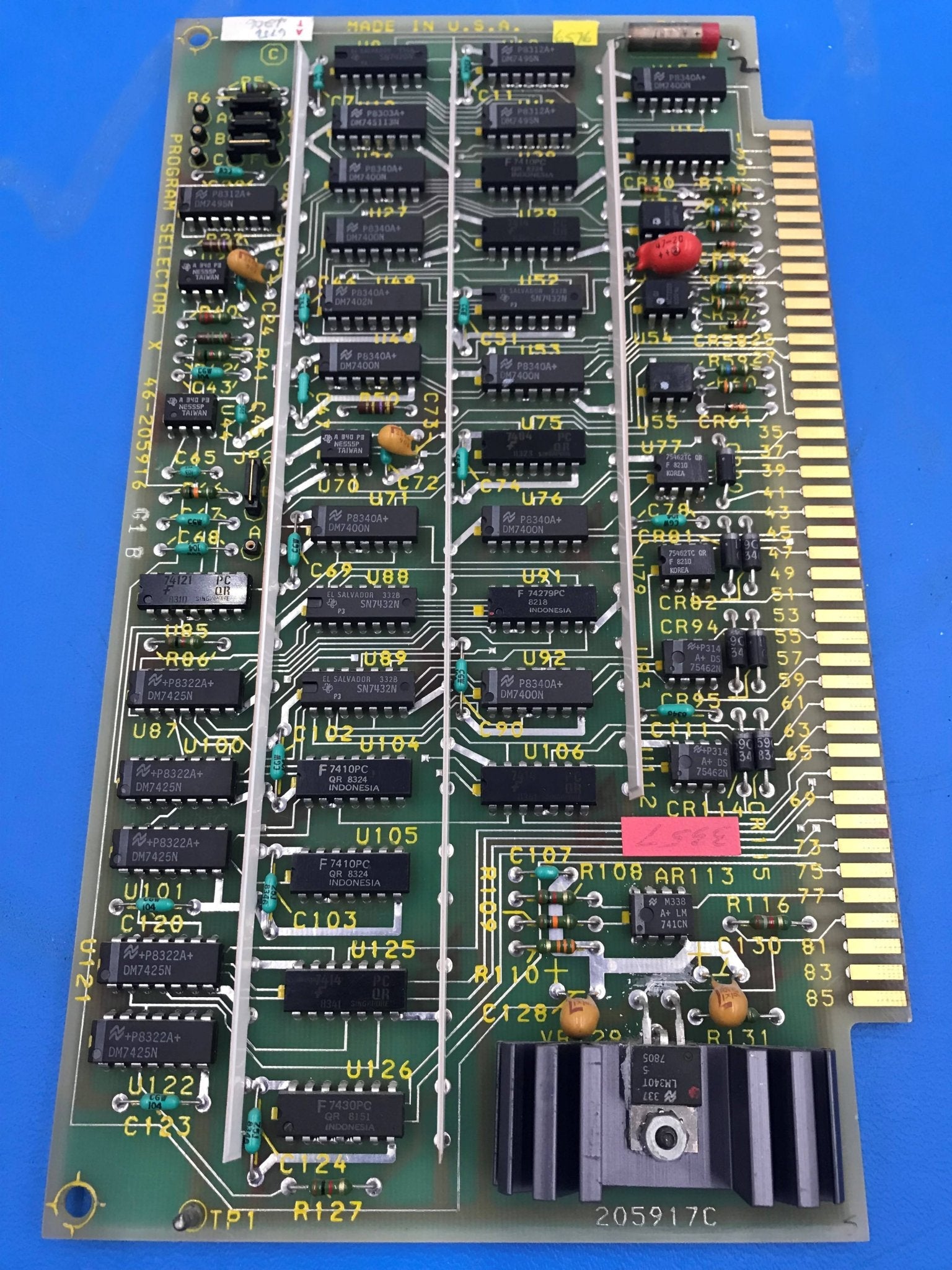 Program Selector X Board (46-205916 G1 B GE Advantx