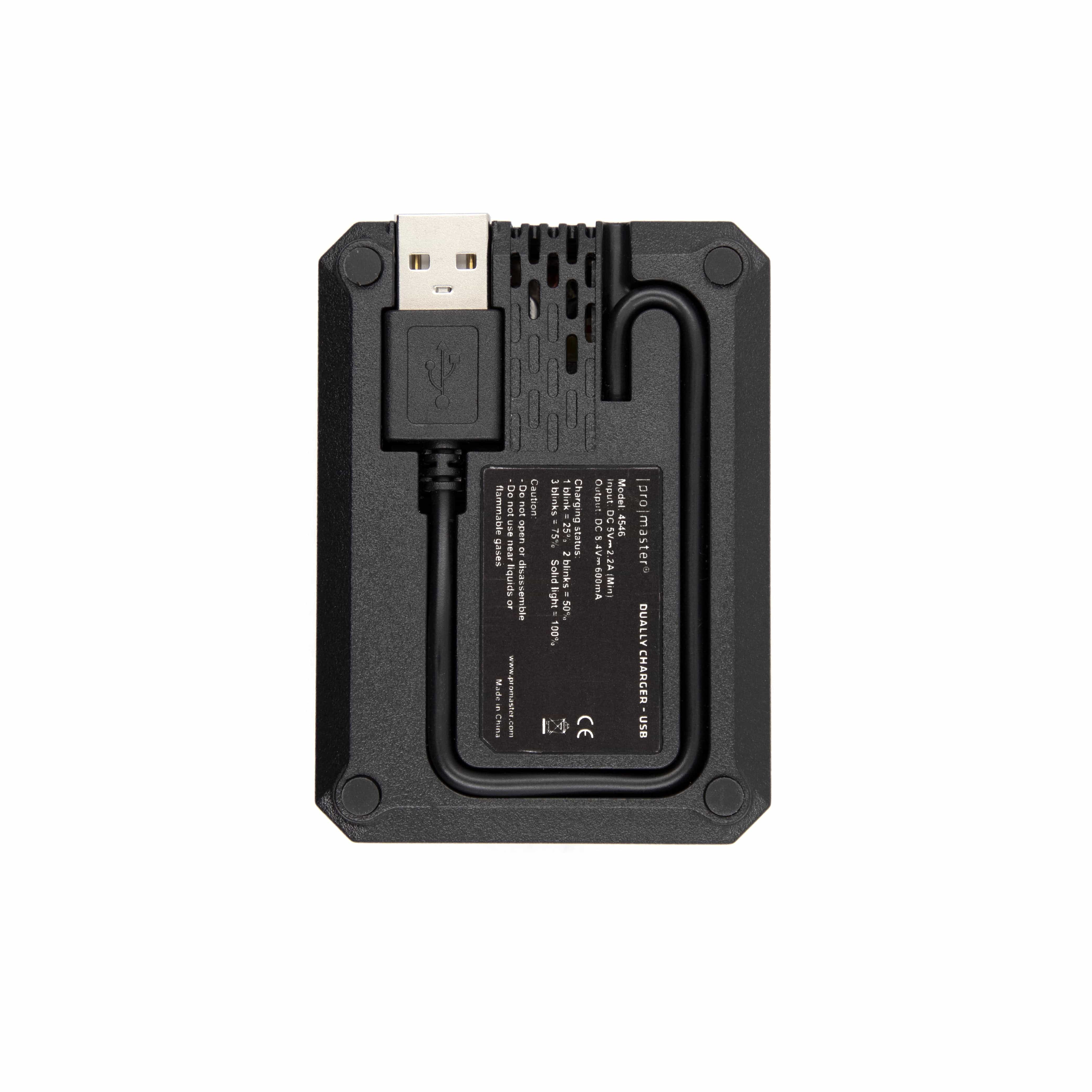 Promaster Dually Charger - USB for Nikon EN-EL15, EN-EL15a, EN-EL15b, EN-EL15c