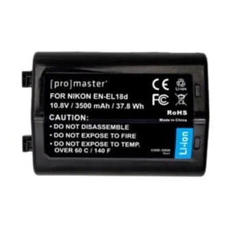 Promaster Lithium Ion Battery for use with Nikon EN-EL18d
