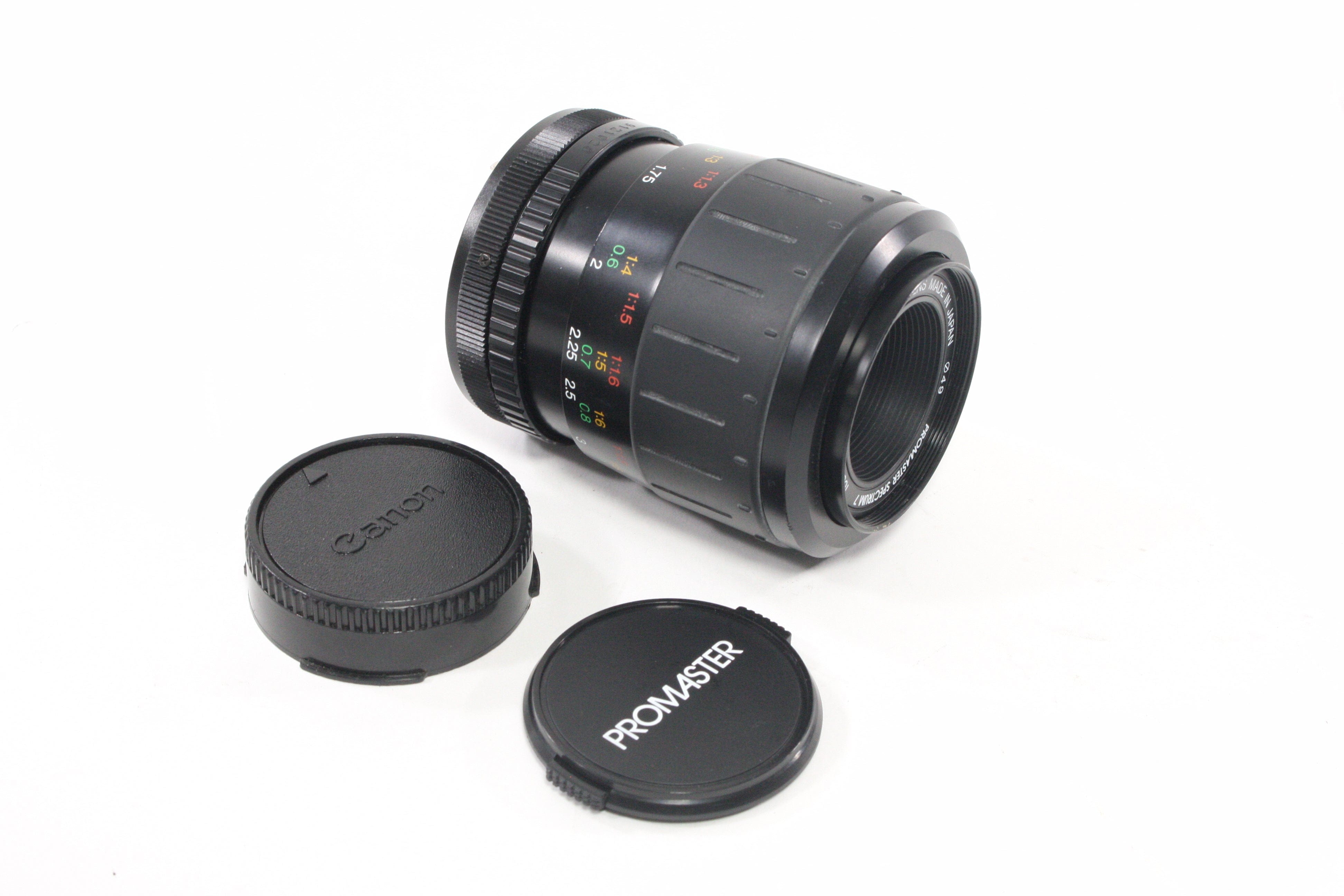 Promaster Spectrum 7 100mm f/3.5 Macro Lens for Canon FD Mount