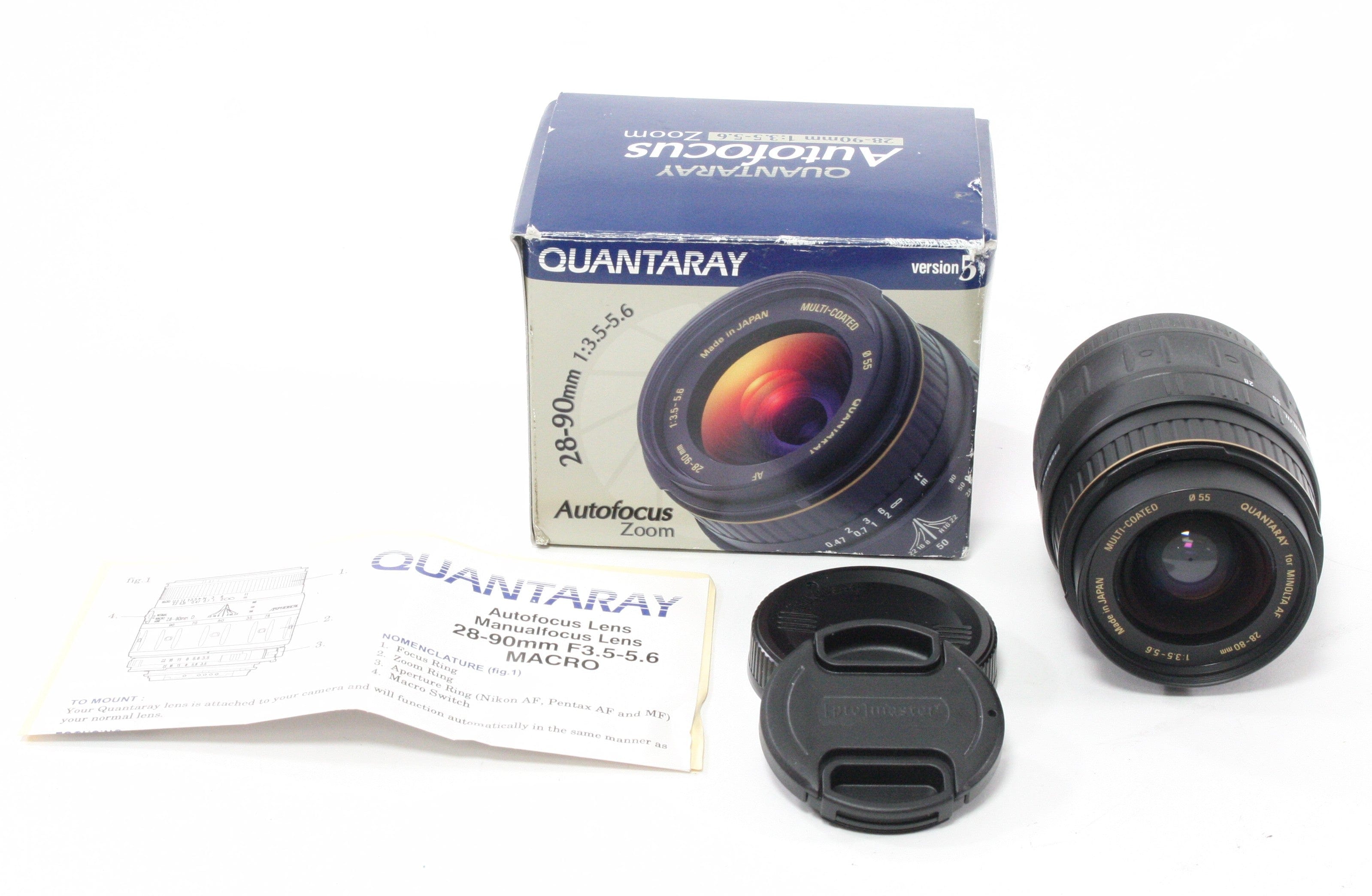 Quantaray 28-90mm f/3.5-5.6 AF for Minolta A Mount