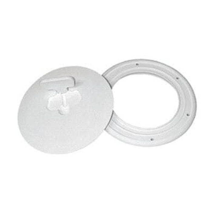 TH Marine DPCAM-6-2-DP T-H Marine Quick Release Deck Plate 6" Diameter, Polar White