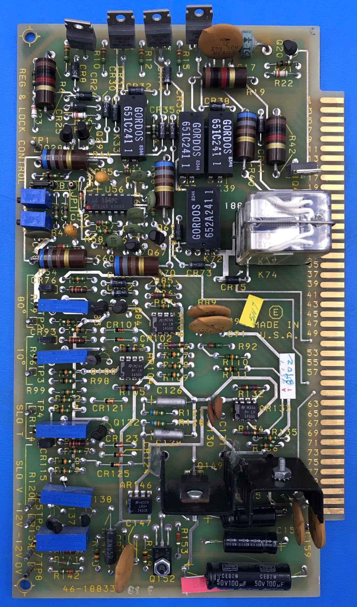 Regulator & Lock Control PCB (46-188330 G1 F GE Advantx