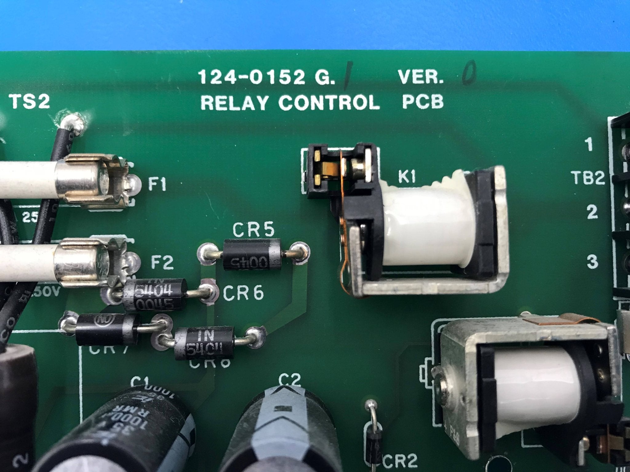 Relay Control Board (124-0152 G.1 Gendex/Del Medical