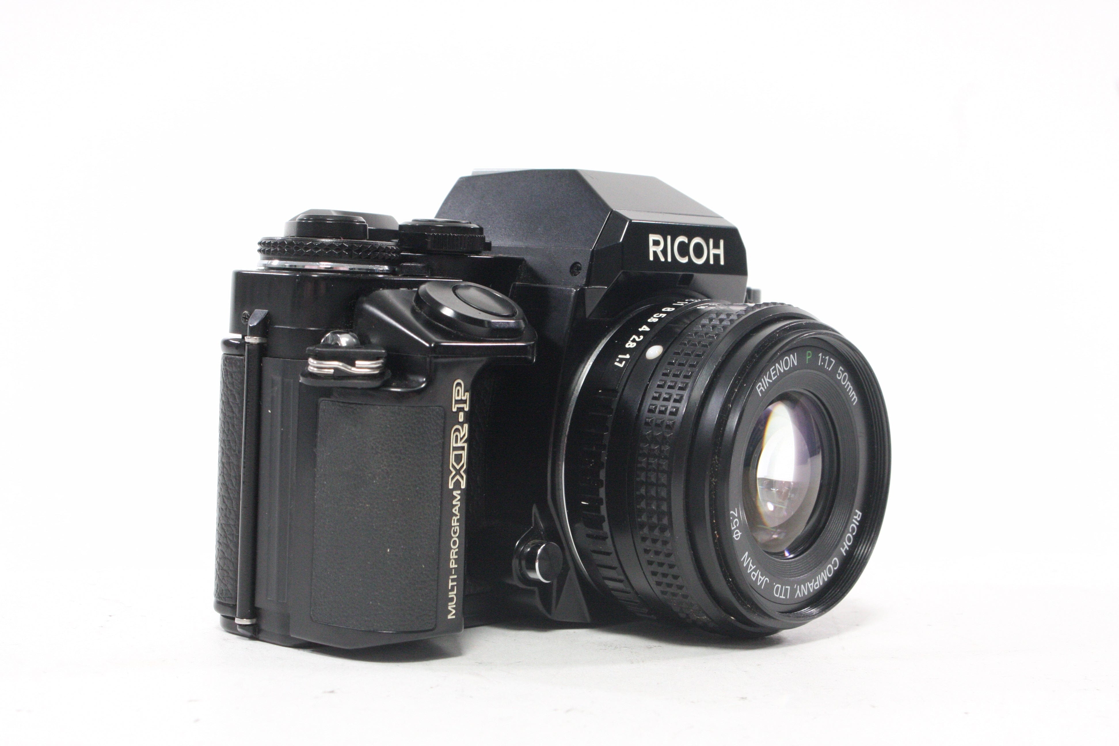 Ricoh Multi-Program XR-P 35mm Camera SLR with 50mm f/1.7 P and Power Winder