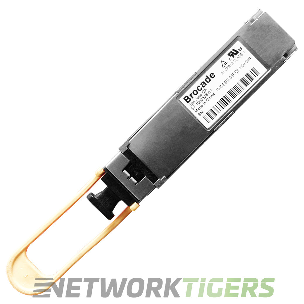 NEW Ruckus E100G-QSFP28-SR4 100GB BASE-SR4 850nm OM4 MMF QSFP28 Transceiver