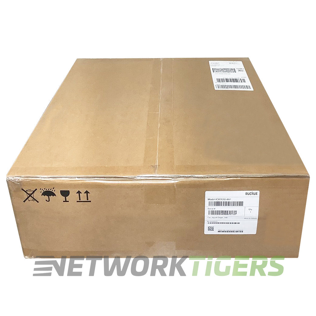 NEW Ruckus Brocade ICX7650-48P 48x 1GB PoE+ RJ45 4x 40GB QSFP+ Switch