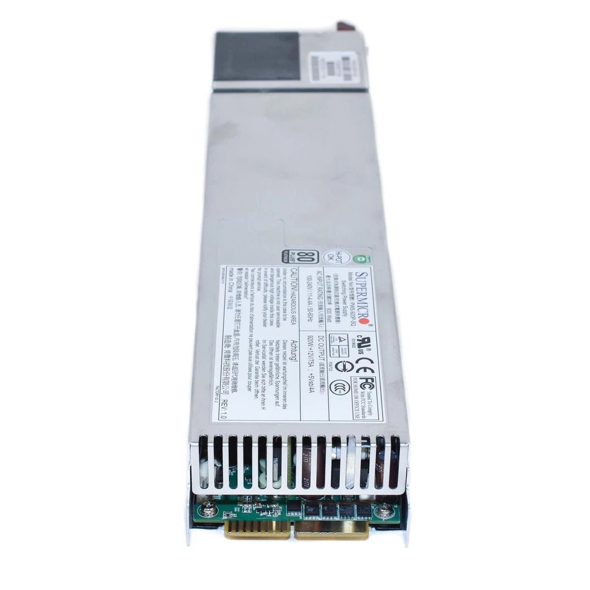 Supermicro PWS-920P-SQ 920W 1U 80 Plus Platinum Redundant Switching Power Supply|284230210648