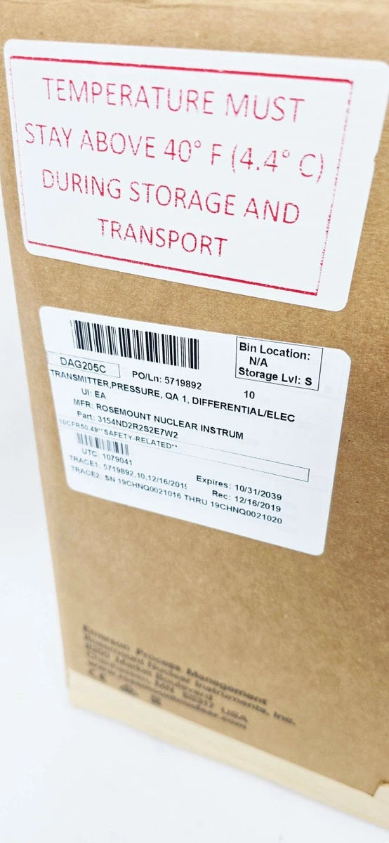 Rosemount 3154ND2R2S2E7W2 Nuclear Differential Pressure Transmitter