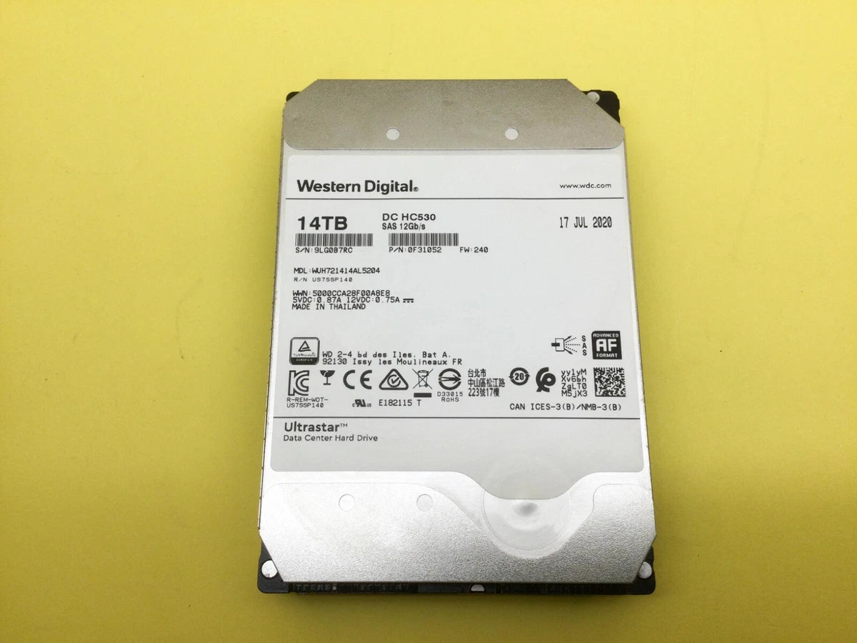 WD HGST Ultrastar DC HC530 14TB 7200rpm 3.5in SAS 12Gbps HDD WUH721414AL5204|284522155163