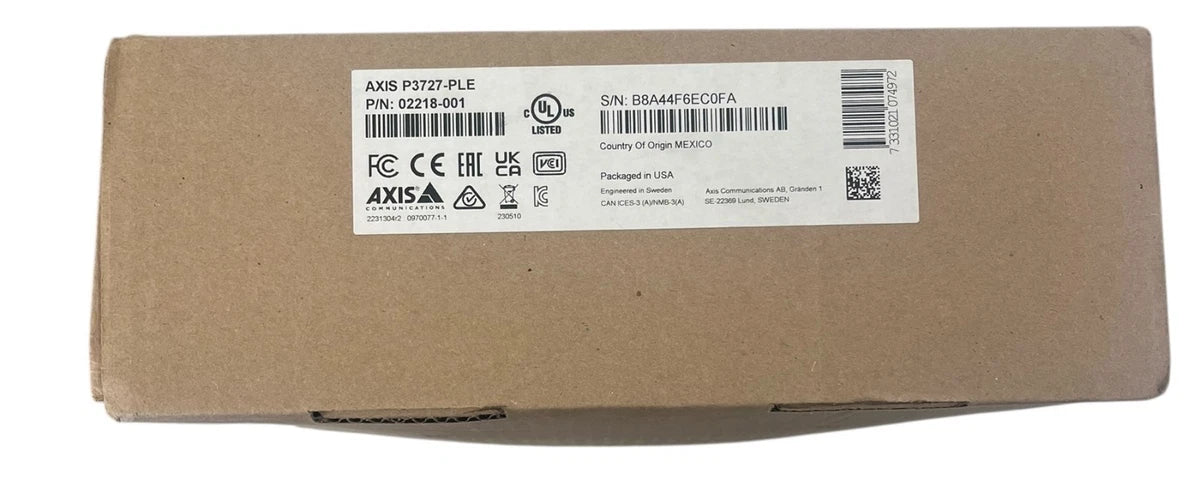 Axis 3727-PLE Panoramic Camera P/N:02218-001