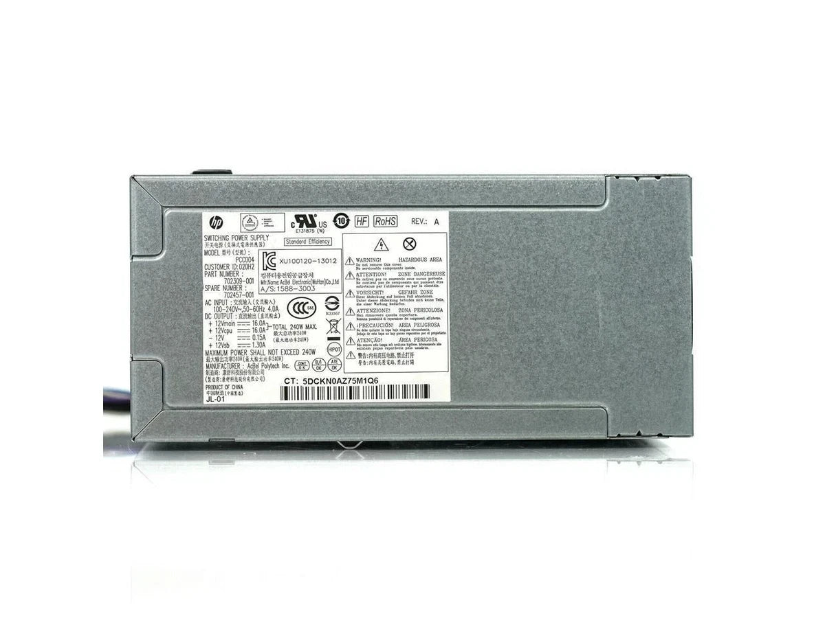 HP PN: 702307-002 751884-001 Elitedesk z240 D12-240P2A-009 240 Watt Power Supply|127522080947