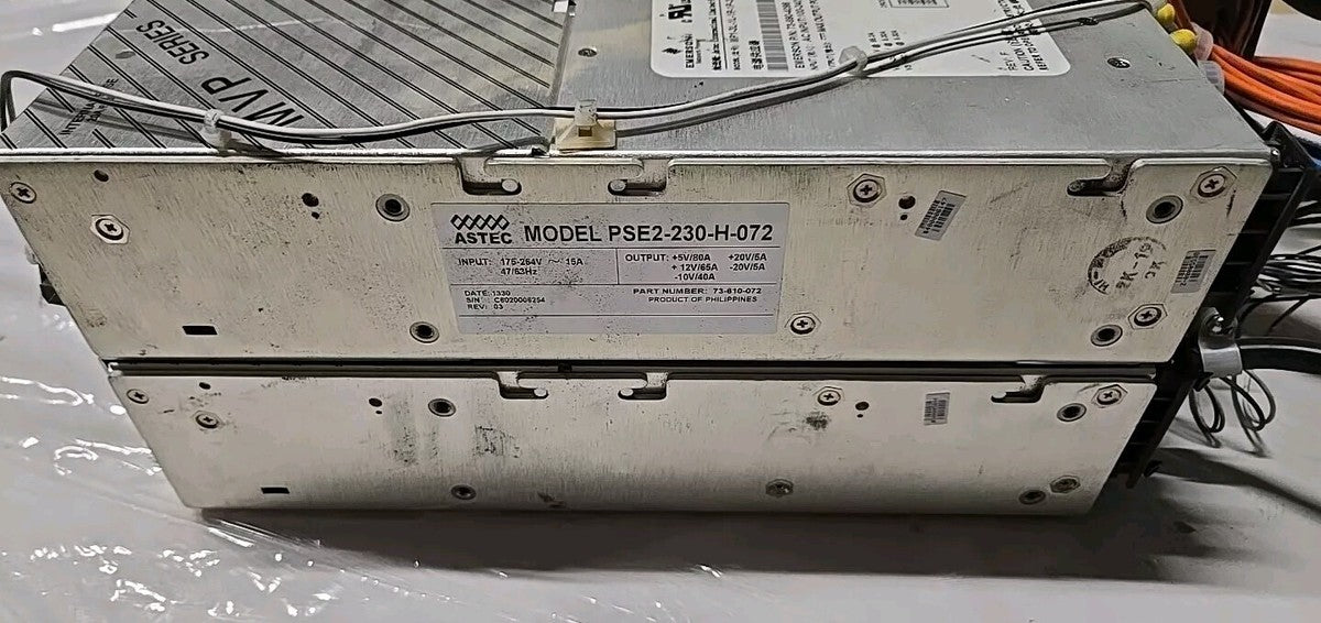 2x Emerson MVP SERIES MP1-3L-1L-1P-1P-30 ASTEC PSE2-230-H-072  P/N 73-690-4096|156613731446