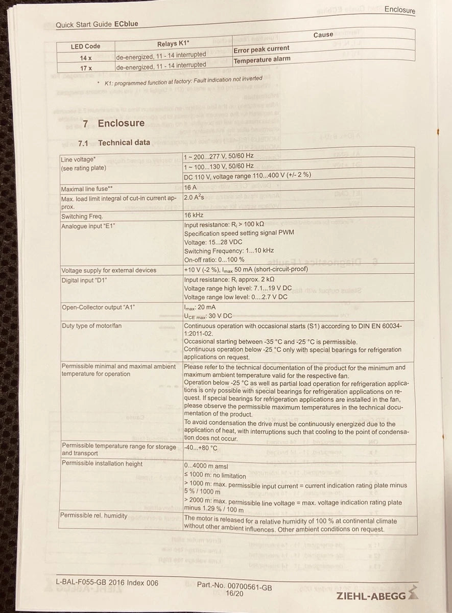 4 Units Ziehl-Abegg RH35V-6IK.BD.VR EC 110V VAC, Centrifugal Fan, Germany|256629939097