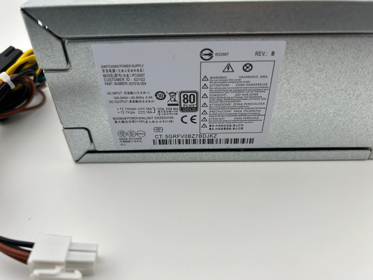 SWITCHING POWER SUPPLY - PCG007 310W 80 Plus Gold 937516-004 B
