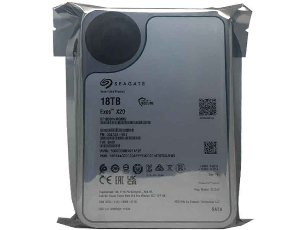 DEFECTIVE Seagate Exos X20 18TB 7200 SATA 6Gbs 35 G3D|177595737169